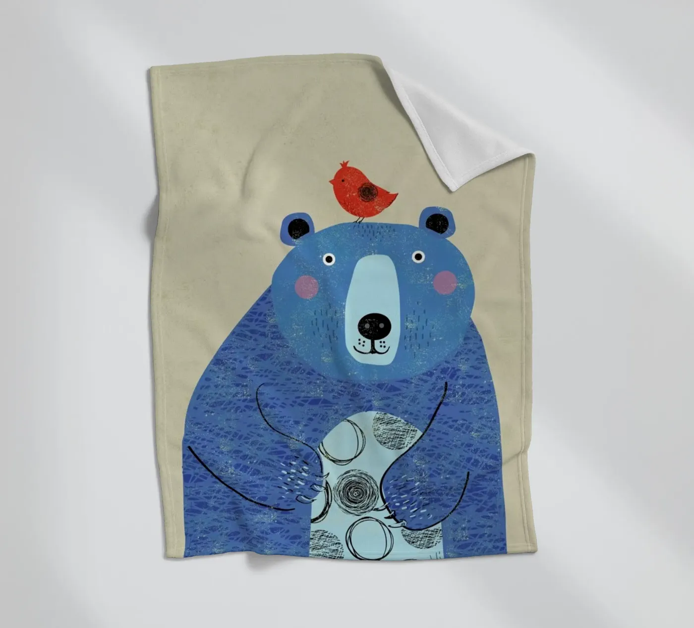 Bear fleecedeken van Rocket68