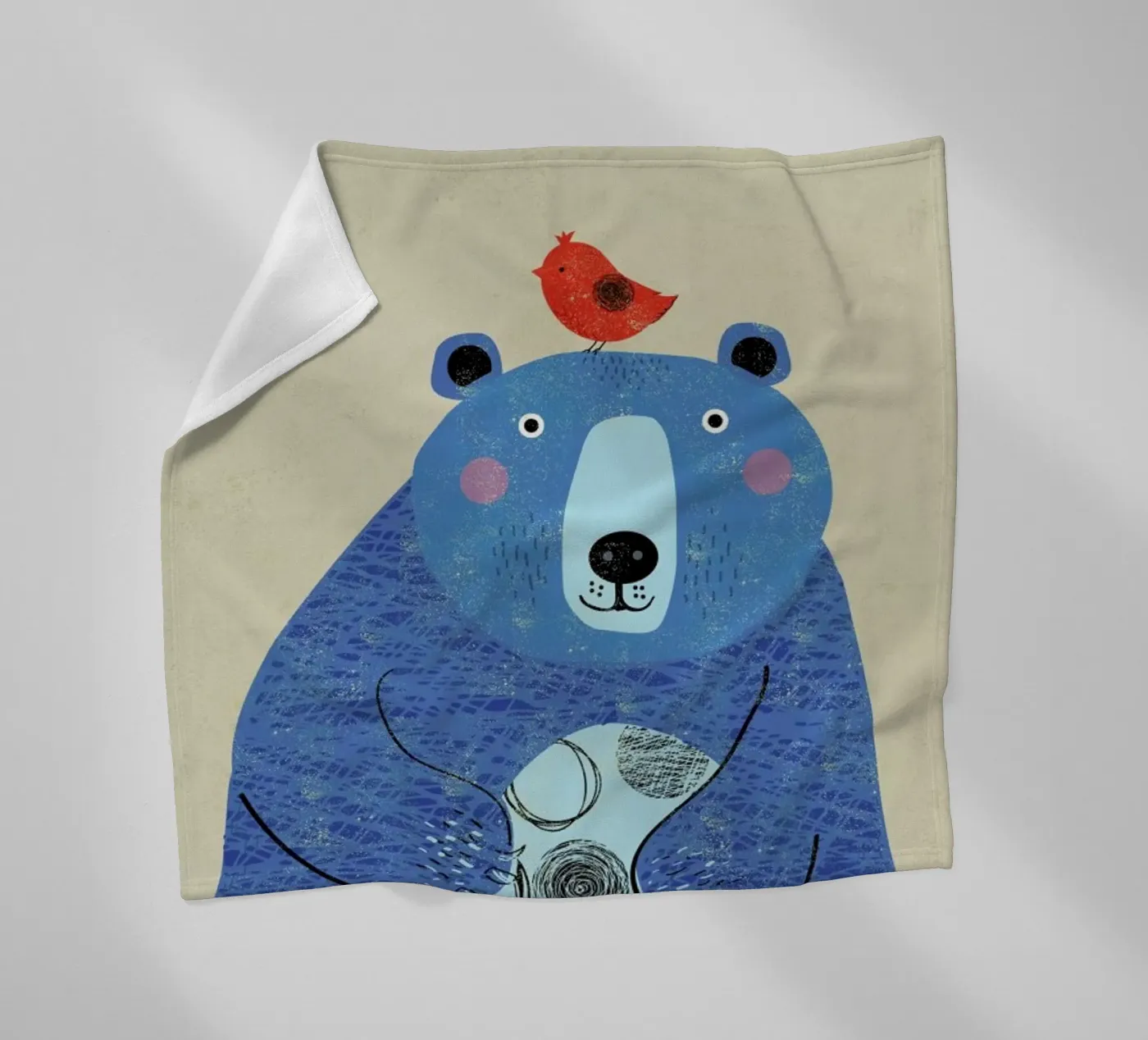 Bear fleecedeken van Rocket68