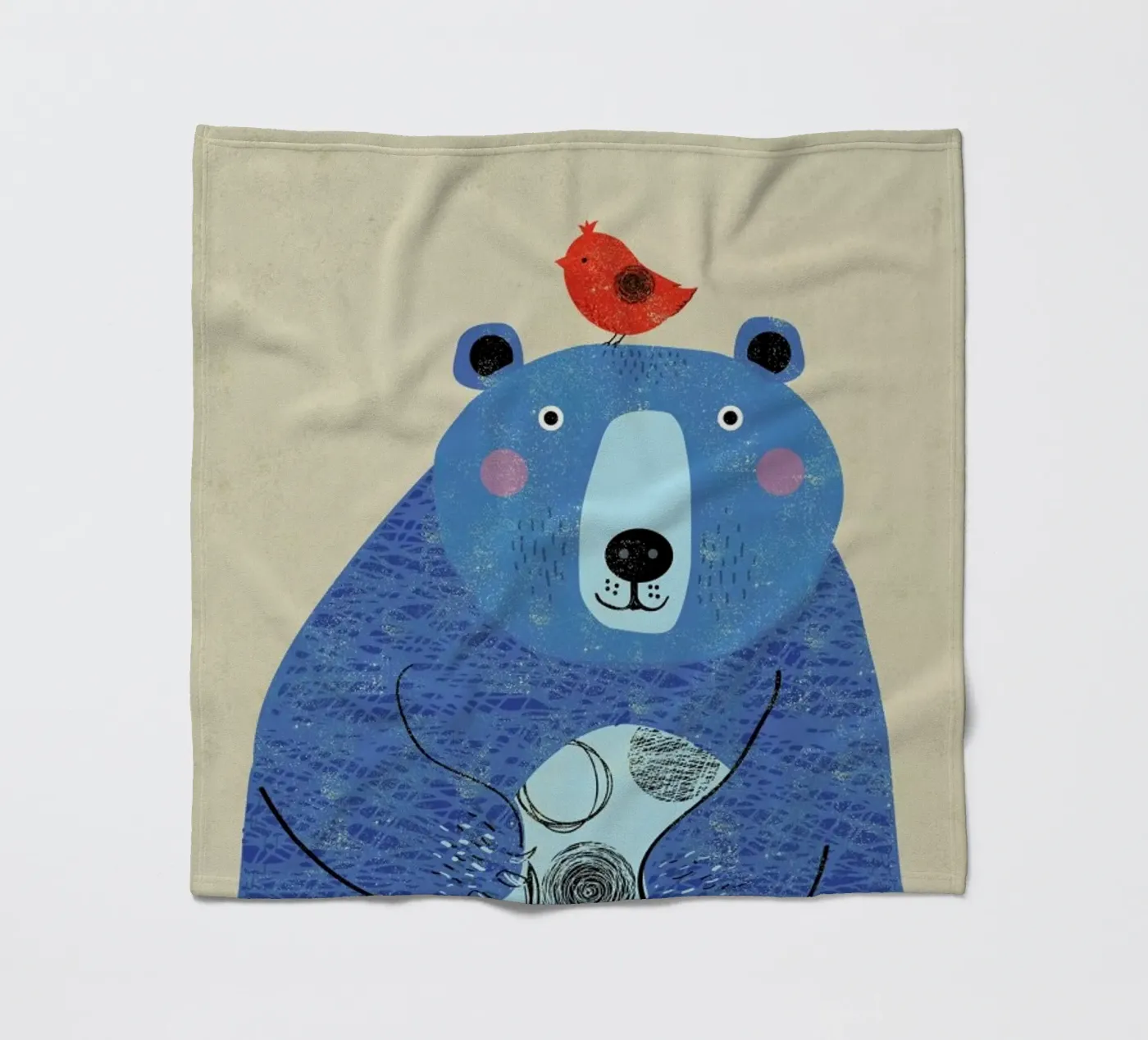 Bear fleecedeken van Rocket68