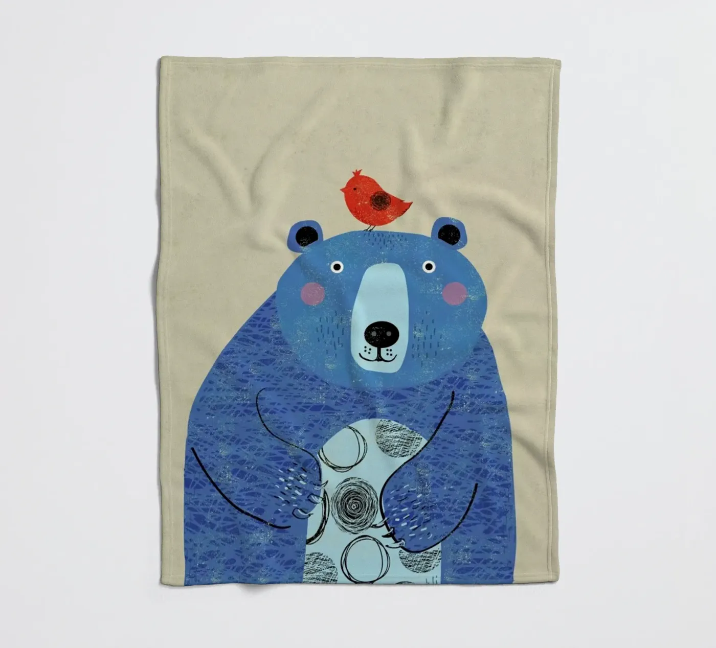 Bear fleecedeken van Rocket68