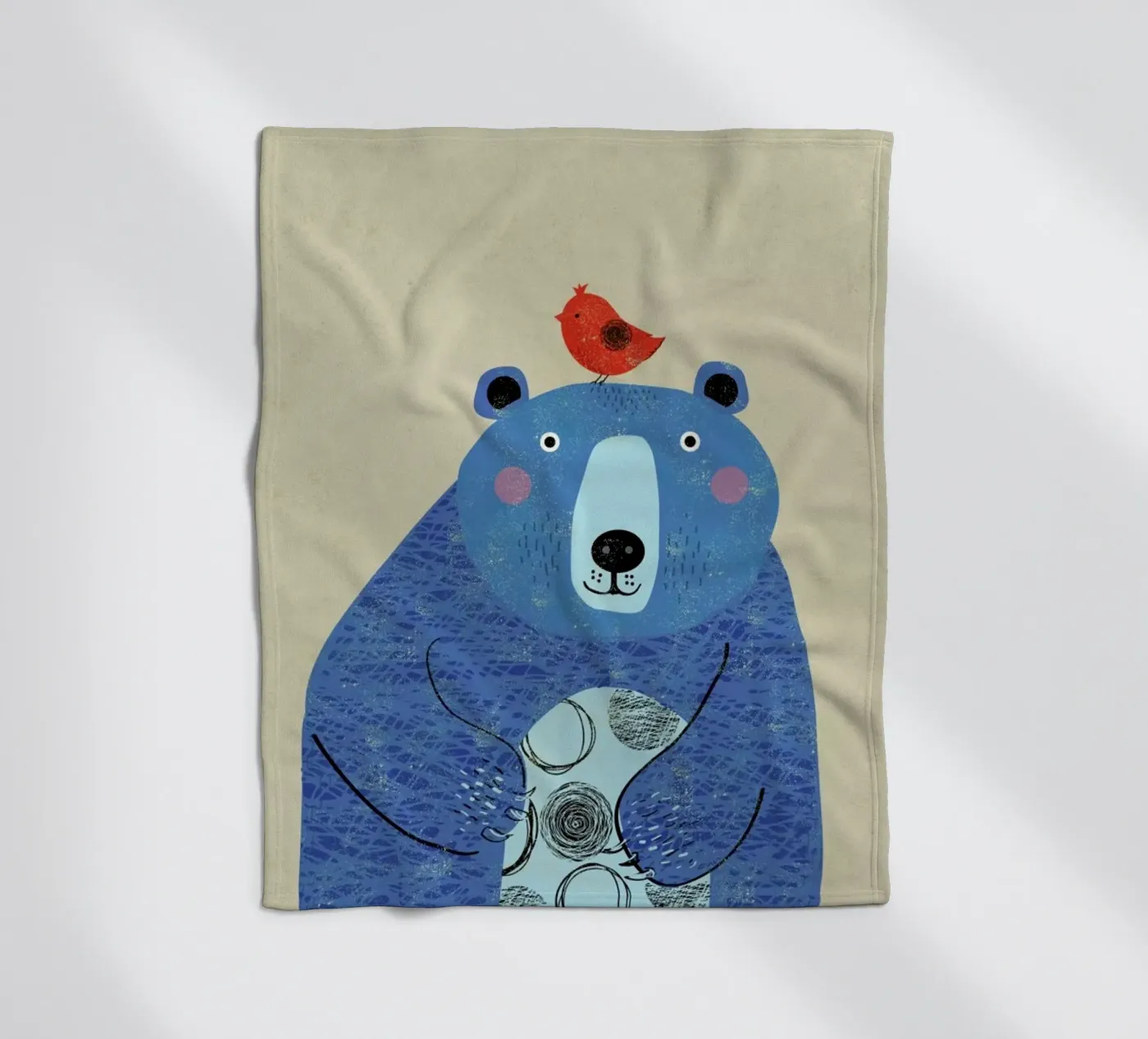 Bear fleecedeken van Rocket68