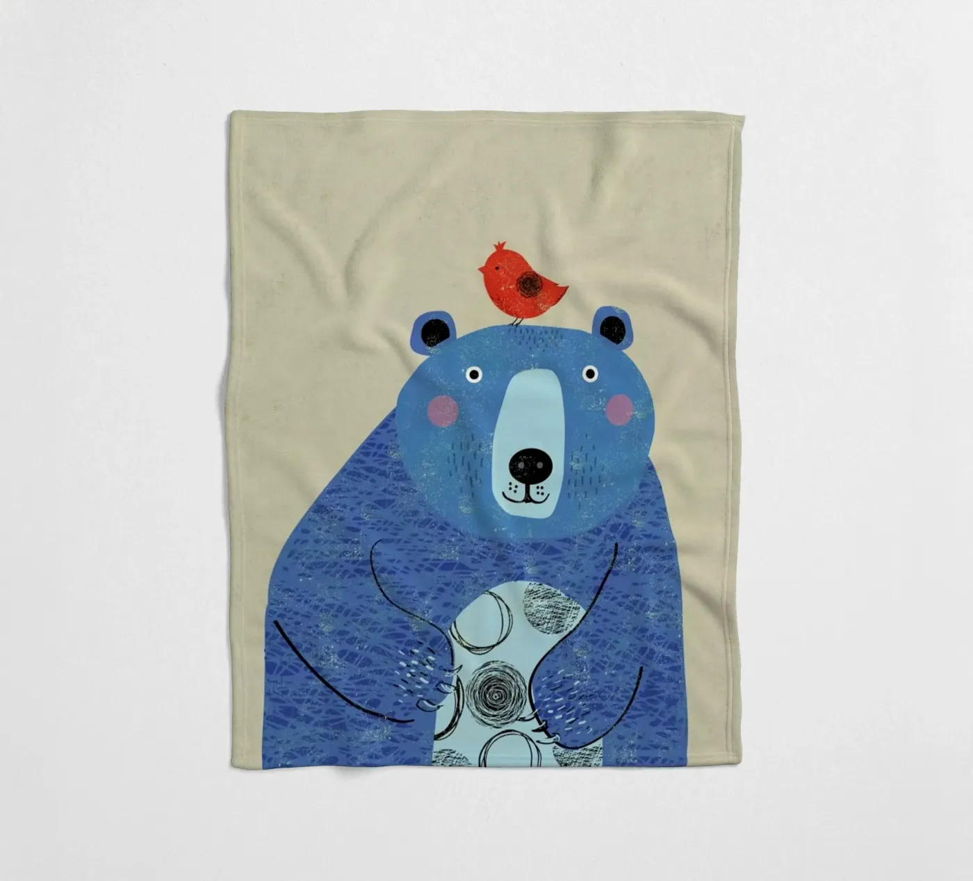 Bear fleecedeken van Rocket68