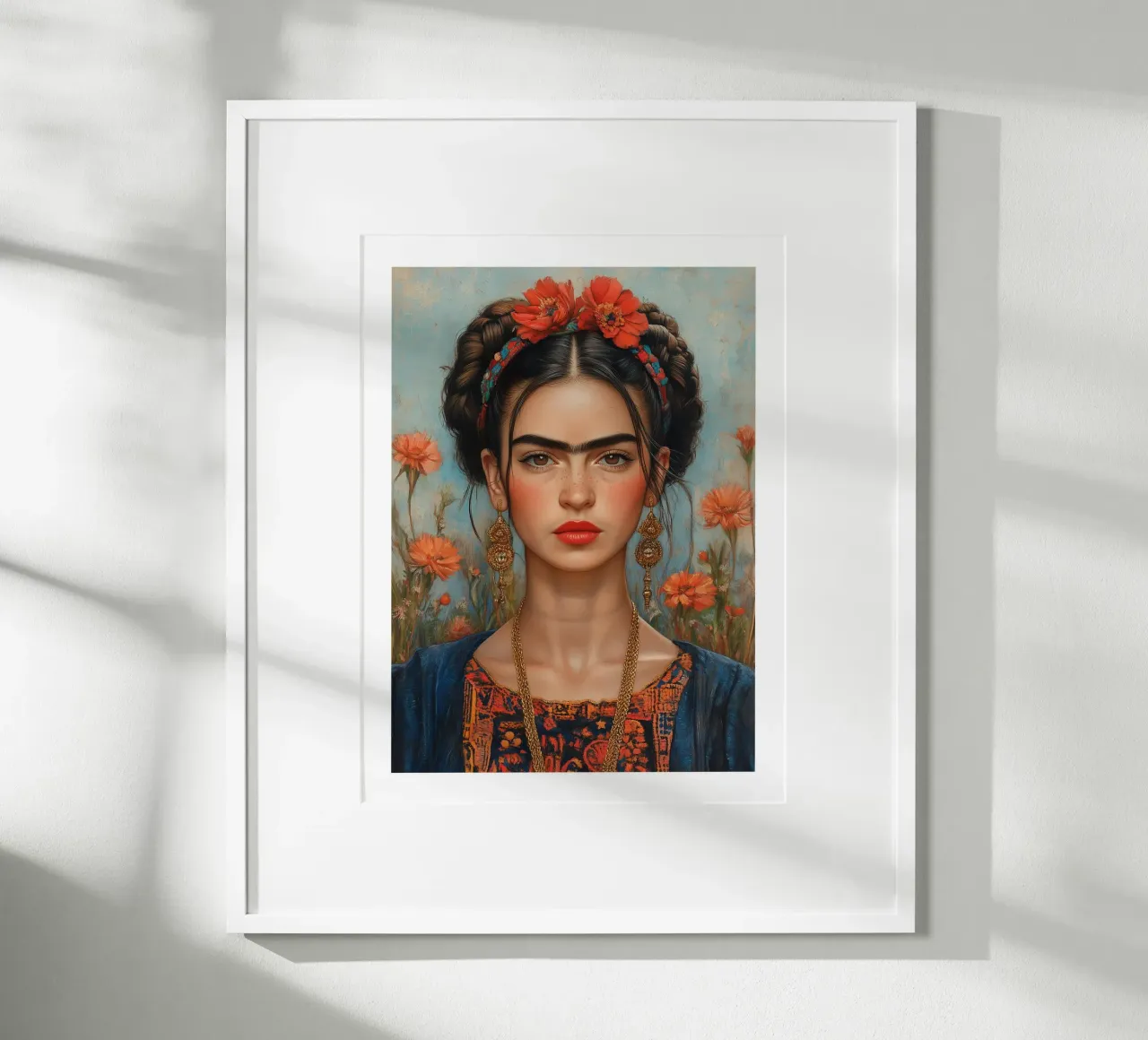 Frida, fiore di fuoco carta hahnemühle da Glitch & Glam