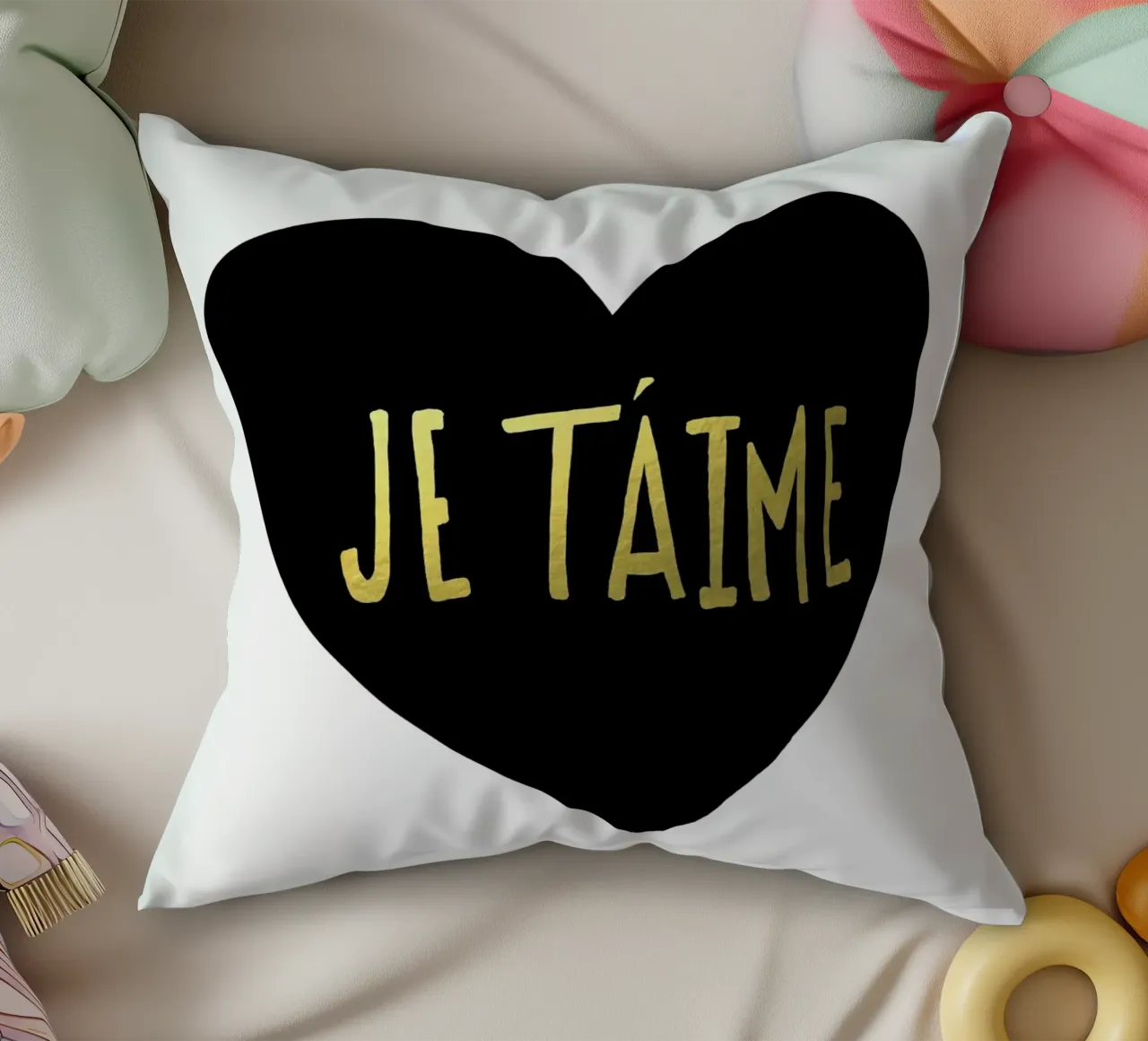 Je t'aime cuscino da Leah Flores