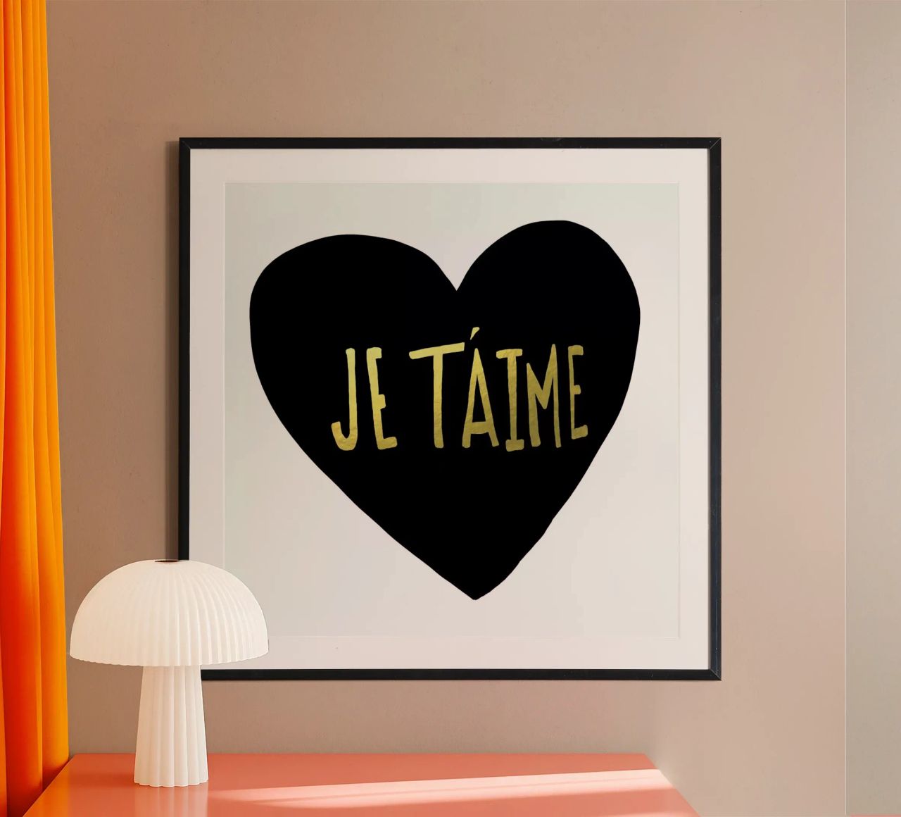 Je t'aime poster de Leah Flores