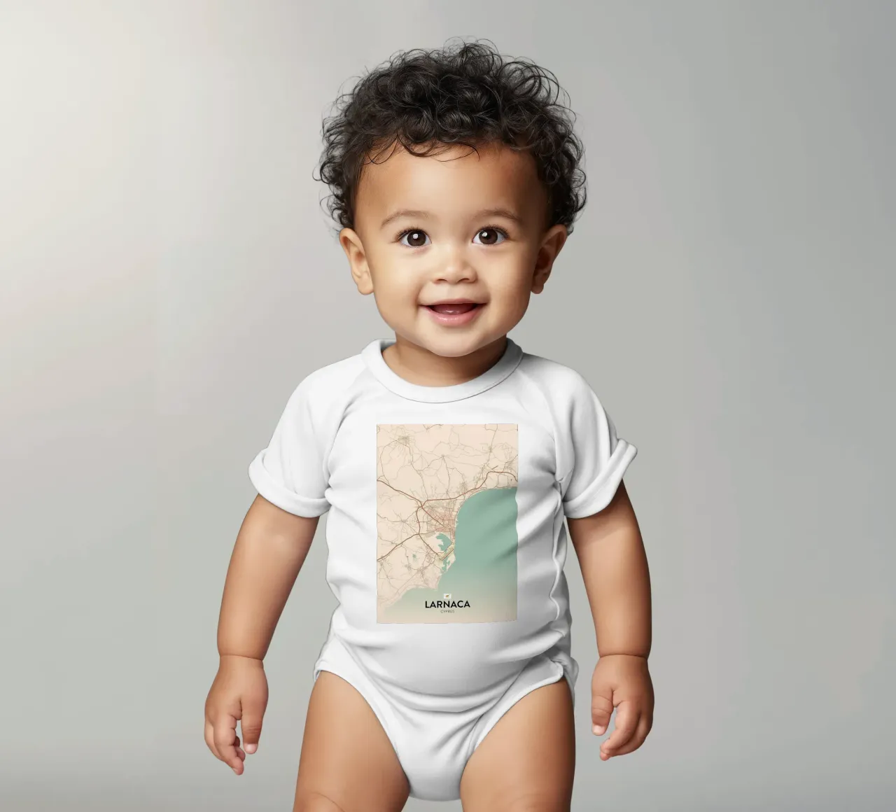 Larnaca CY short-sleeve baby romper by Jacob W MICKELSON