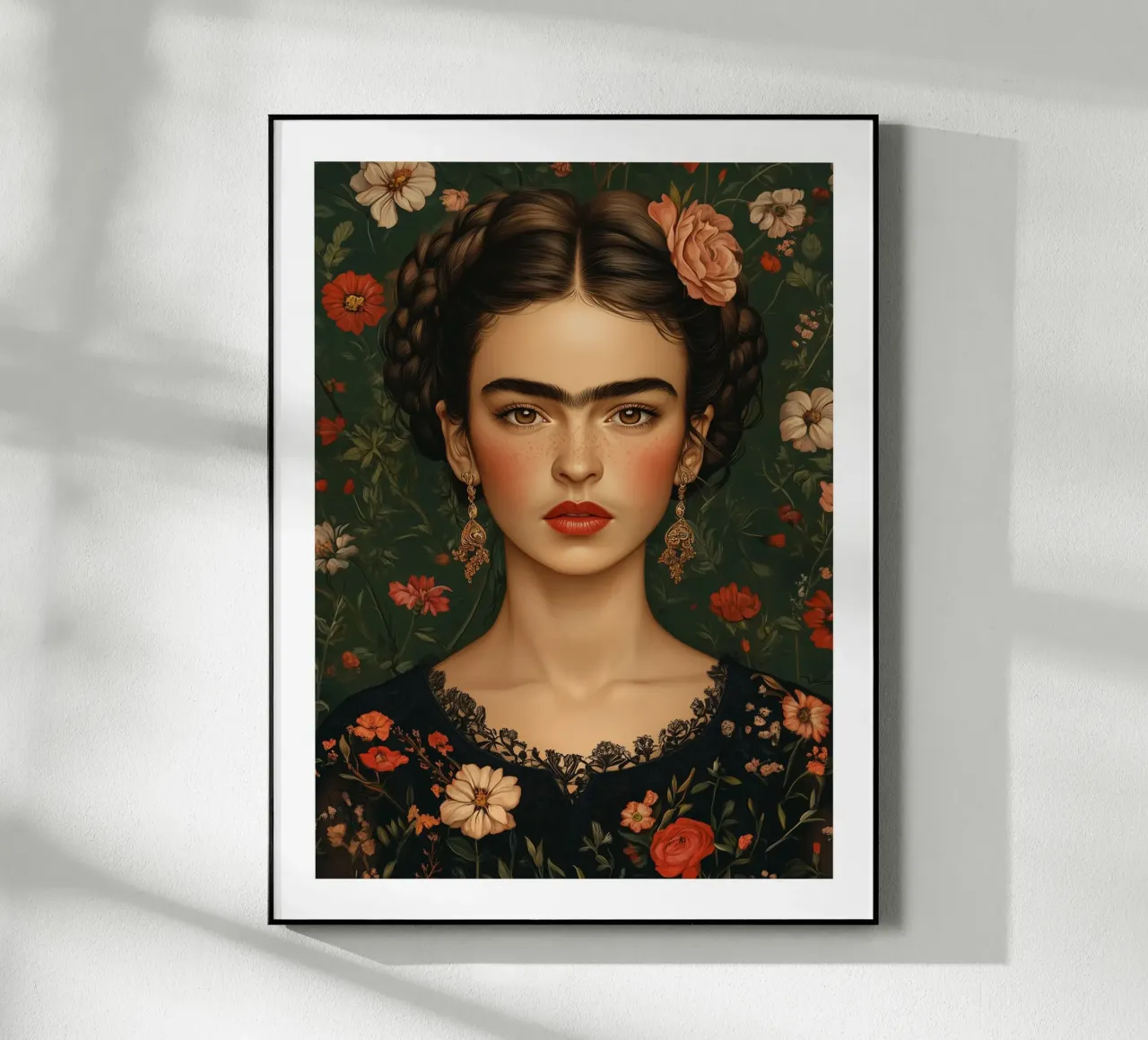 Frida tra i fiori plexiglass da Glitch & Glam