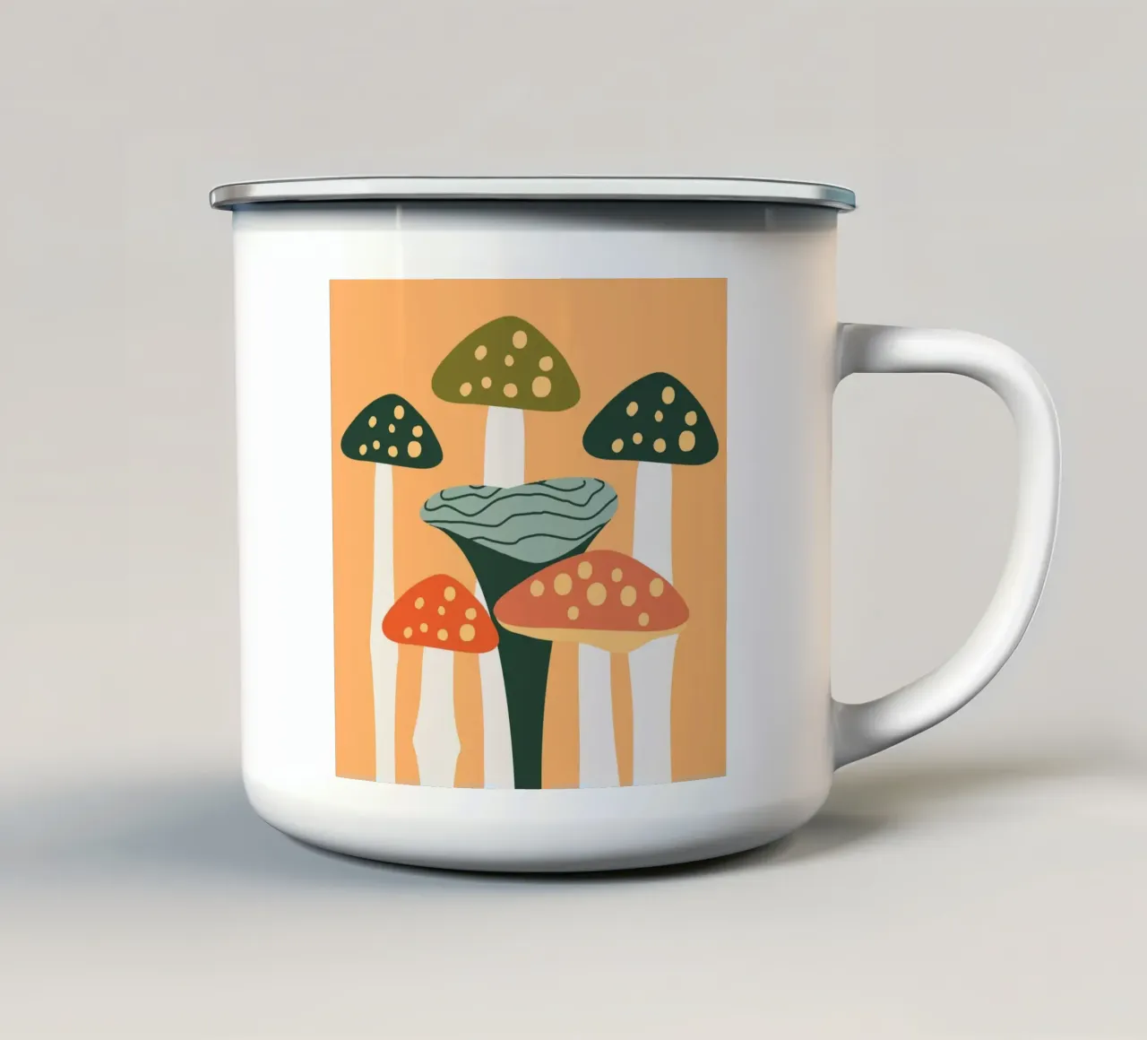 Mushrooms tazza in smalto da Dharma