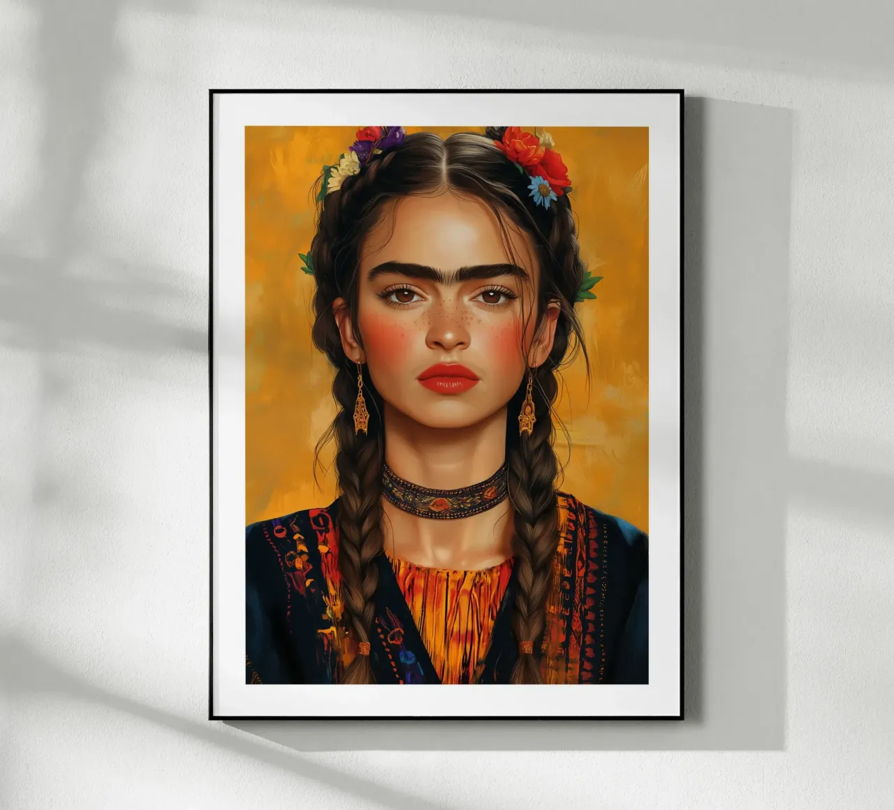 Frida, fuoco e luce plexiglass da Glitch & Glam