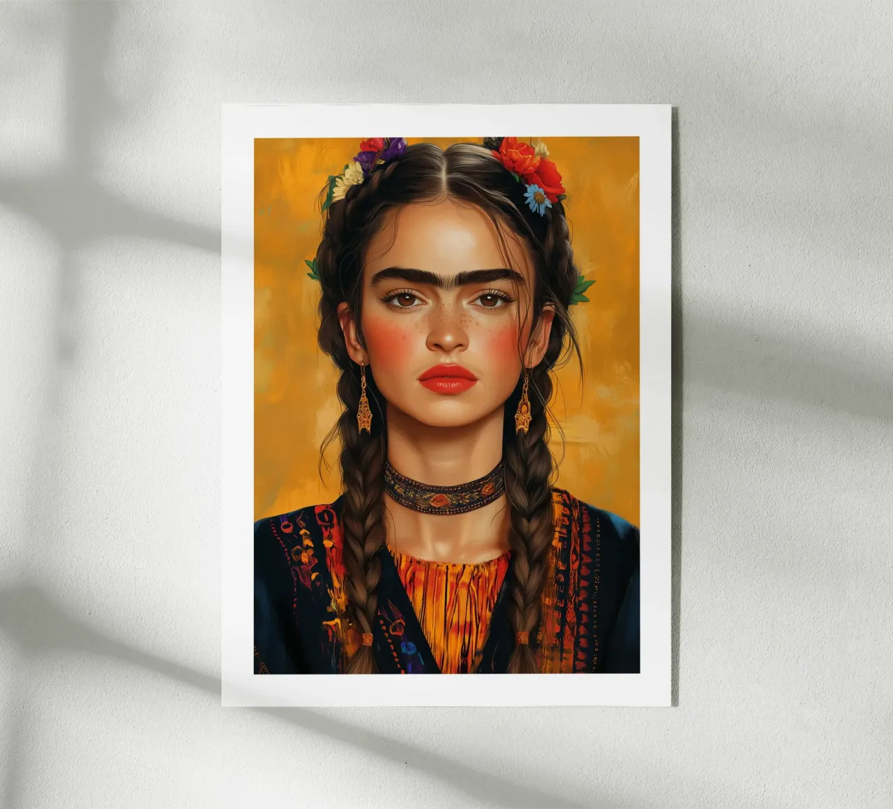 Frida, fuoco e luce plexiglass da Glitch & Glam