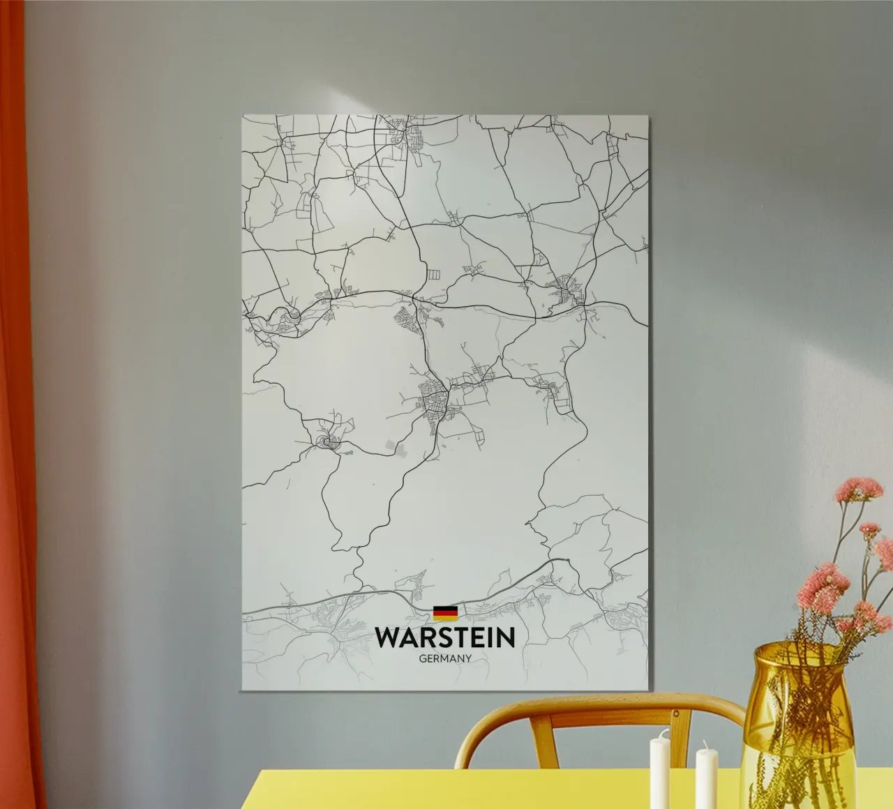 Warstein DE poster con telaio in plastica da Jacob W MICKELSON