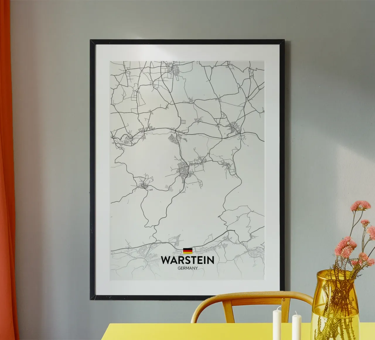 Warstein DE poster con telaio in plastica da Jacob W MICKELSON