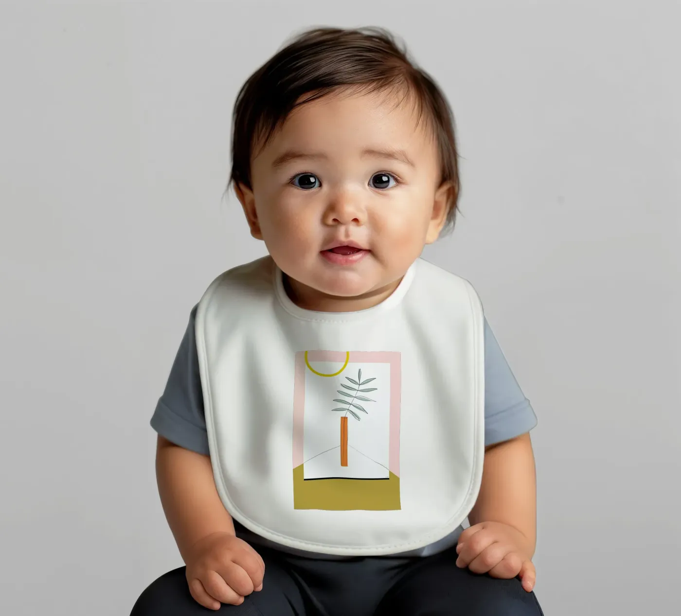 Flower baby bib by Linda Gobeta