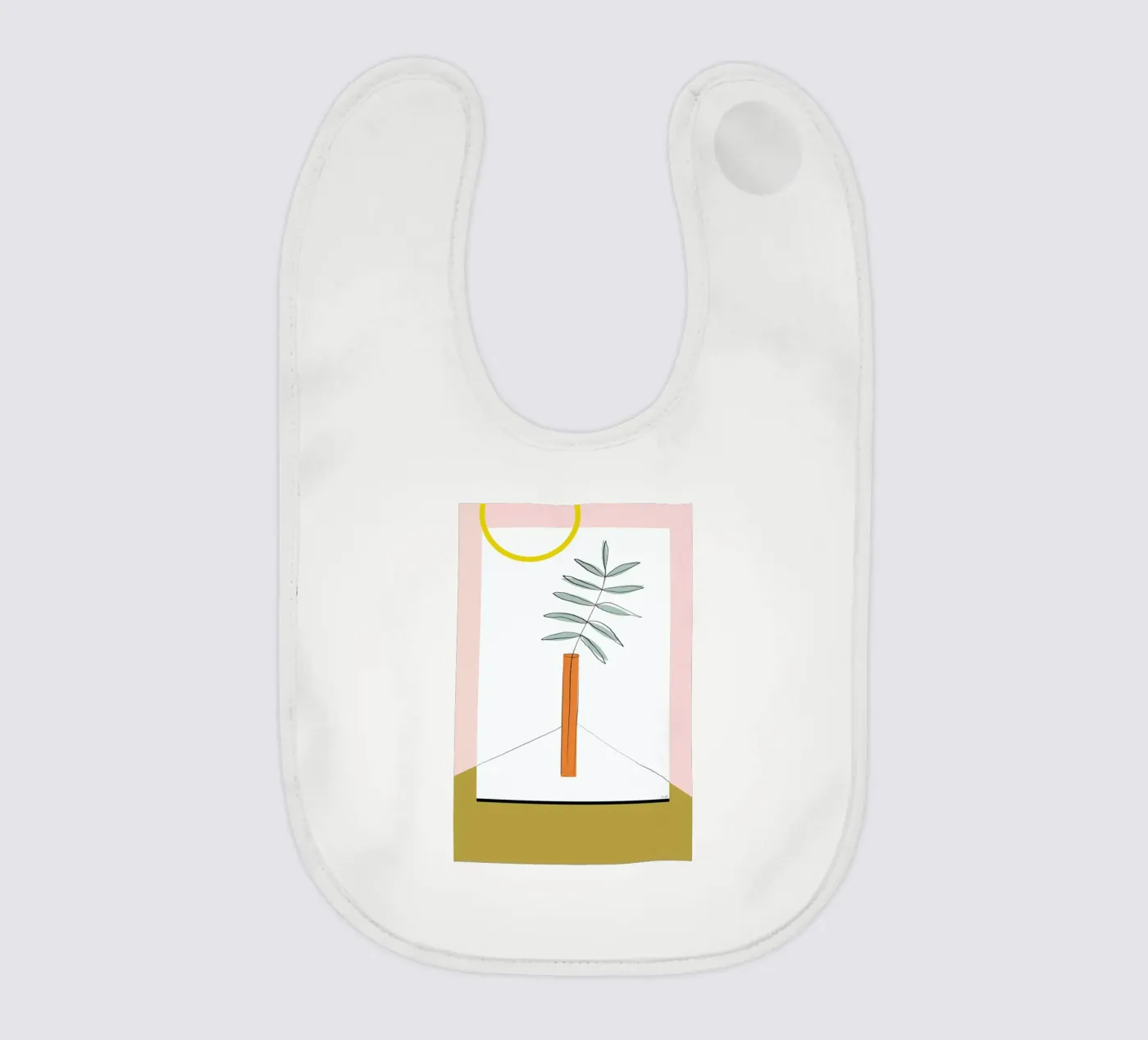 Flower baby bib by Linda Gobeta