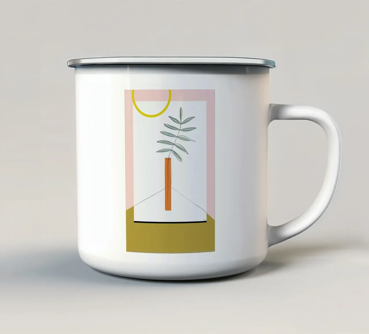Flower tazza in smalto da Linda Gobeta