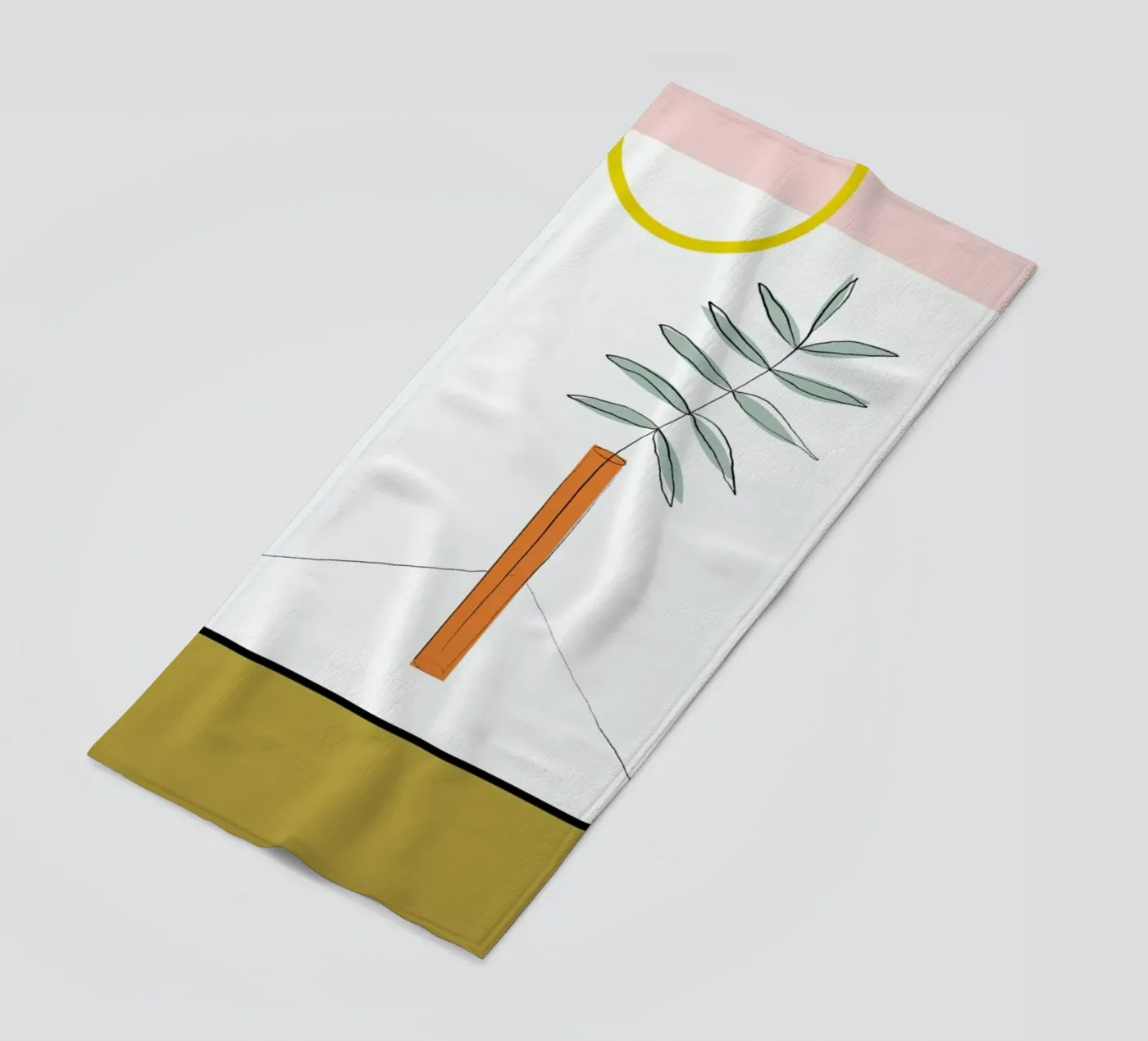 Flower beach towel by Linda Gobeta