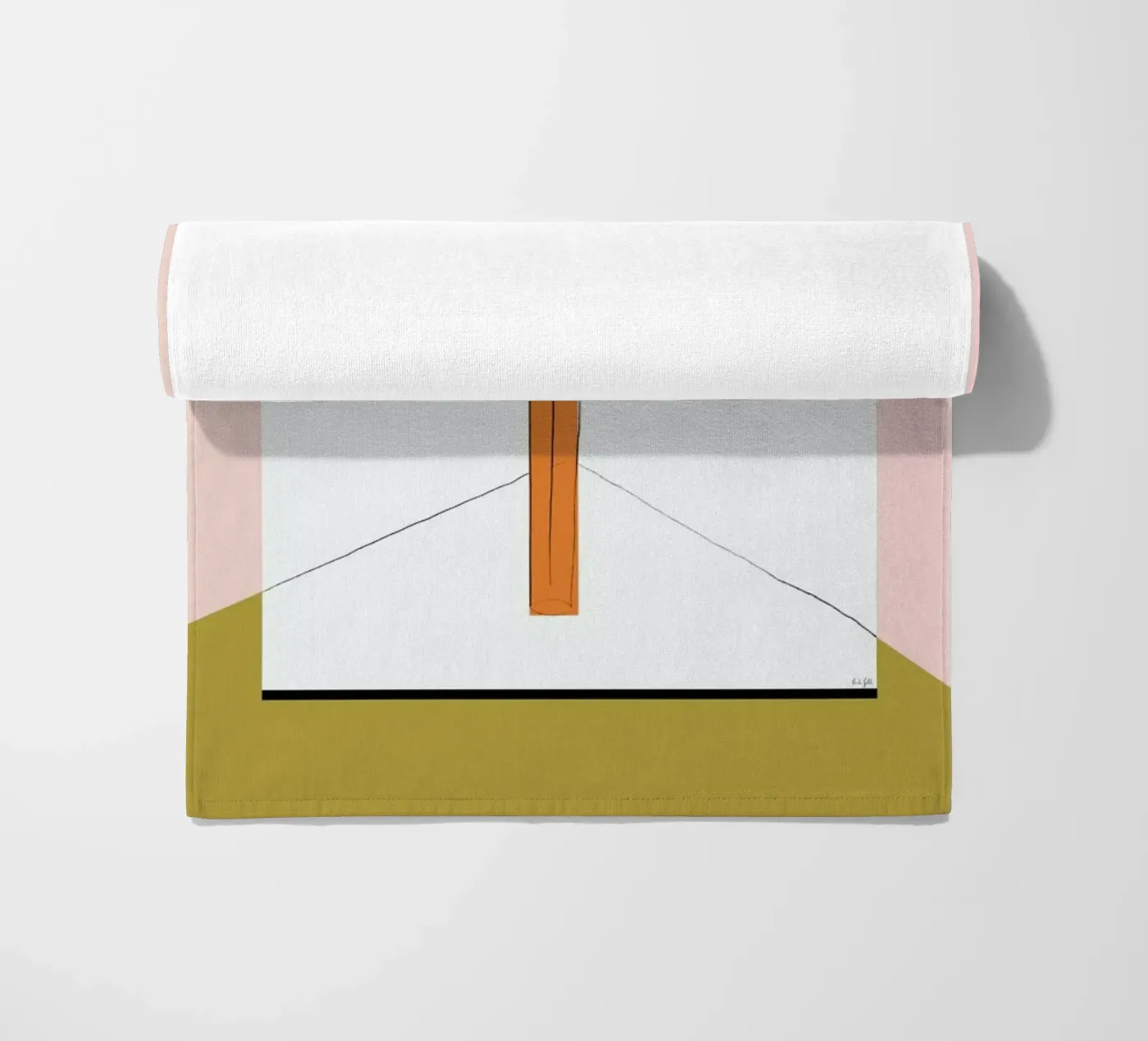 Flower beach towel by Linda Gobeta