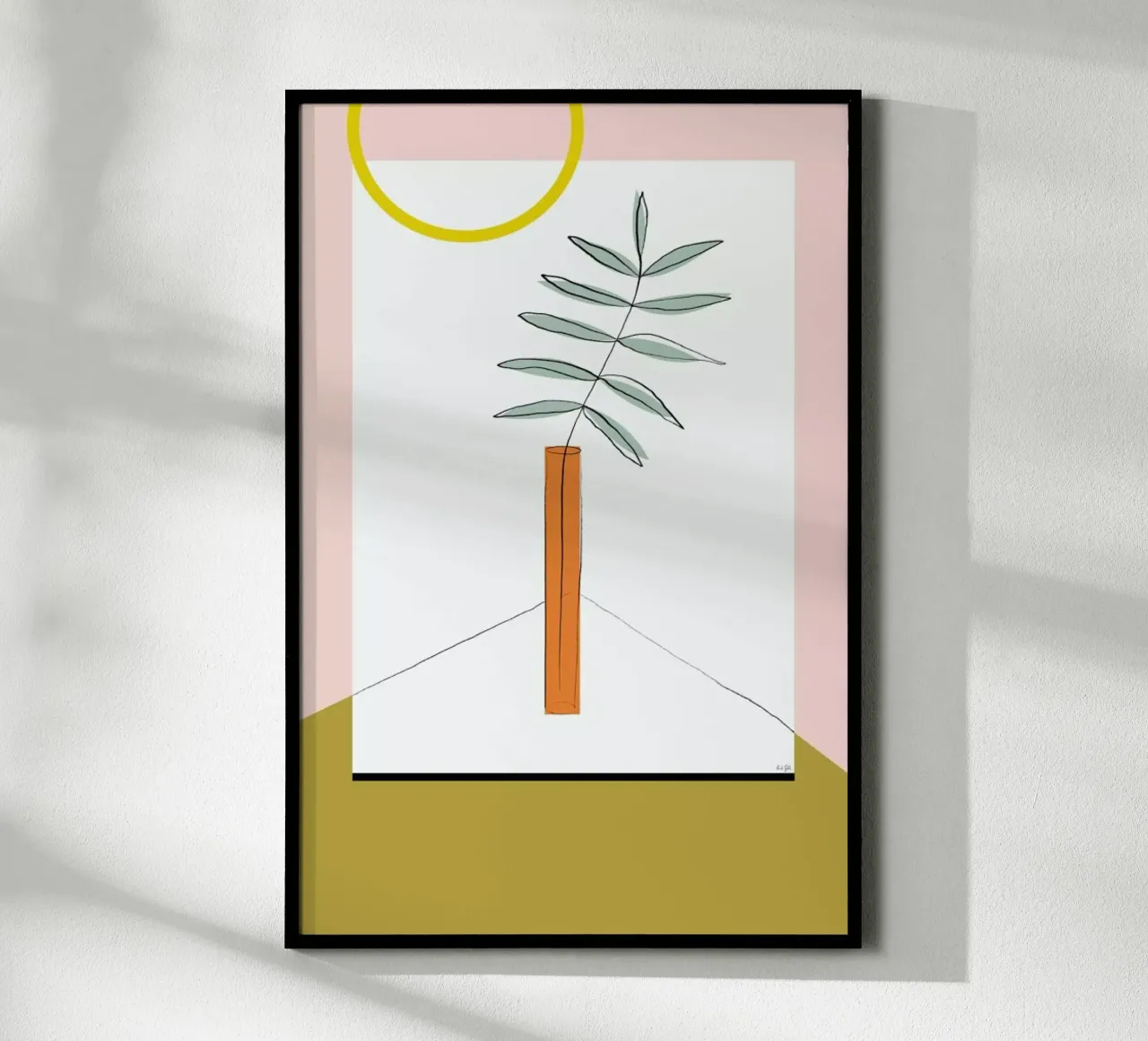 Flower poster con telaio in plastica da Linda Gobeta