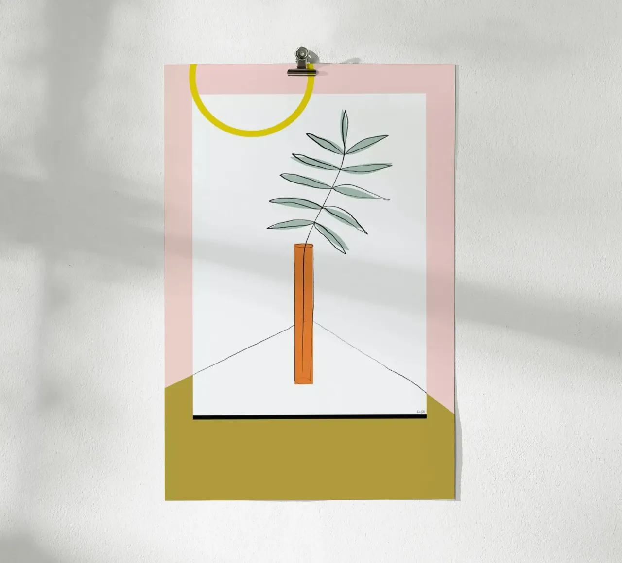 Flower poster con telaio in plastica da Linda Gobeta
