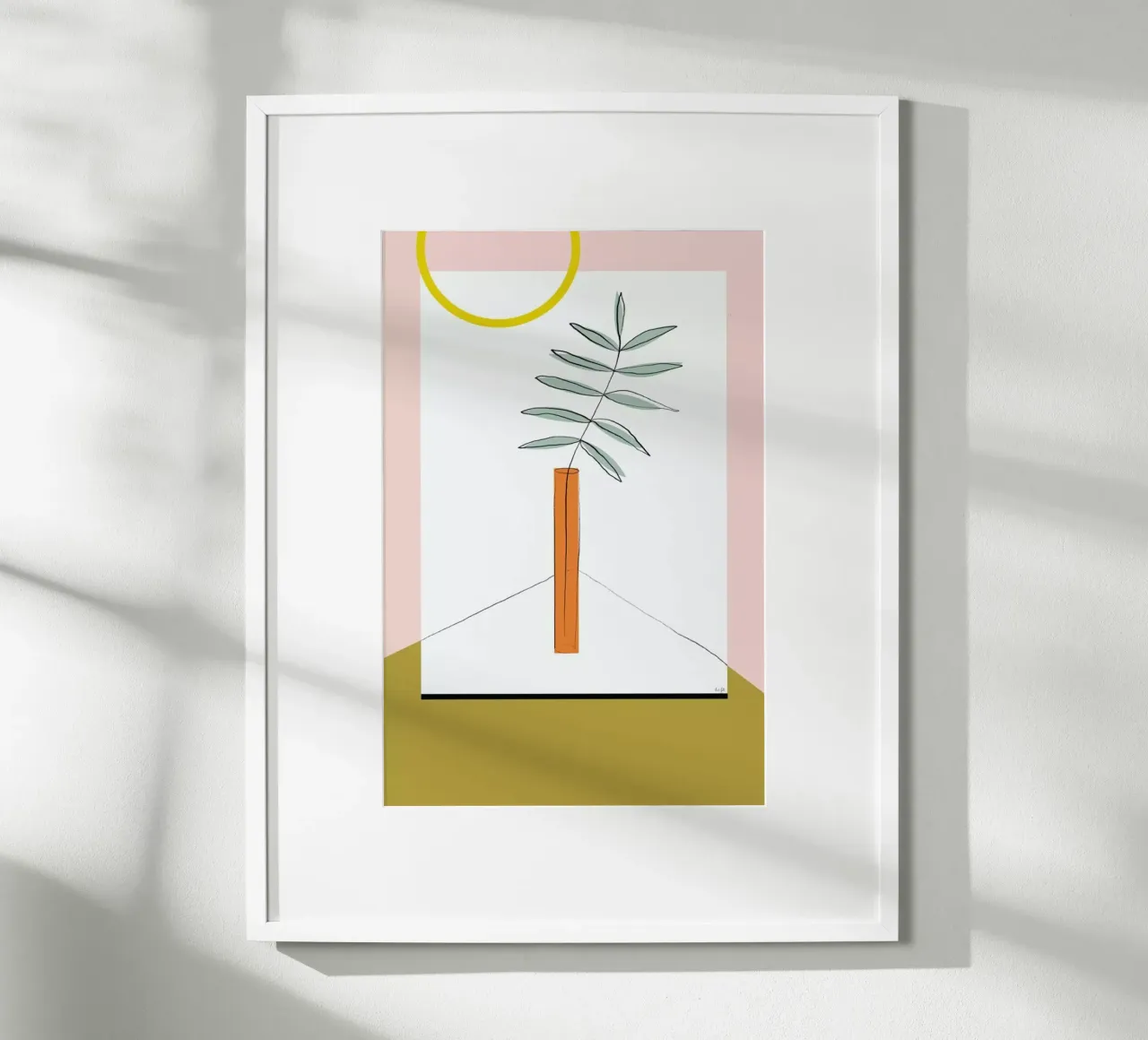 Flower poster con telaio in plastica da Linda Gobeta