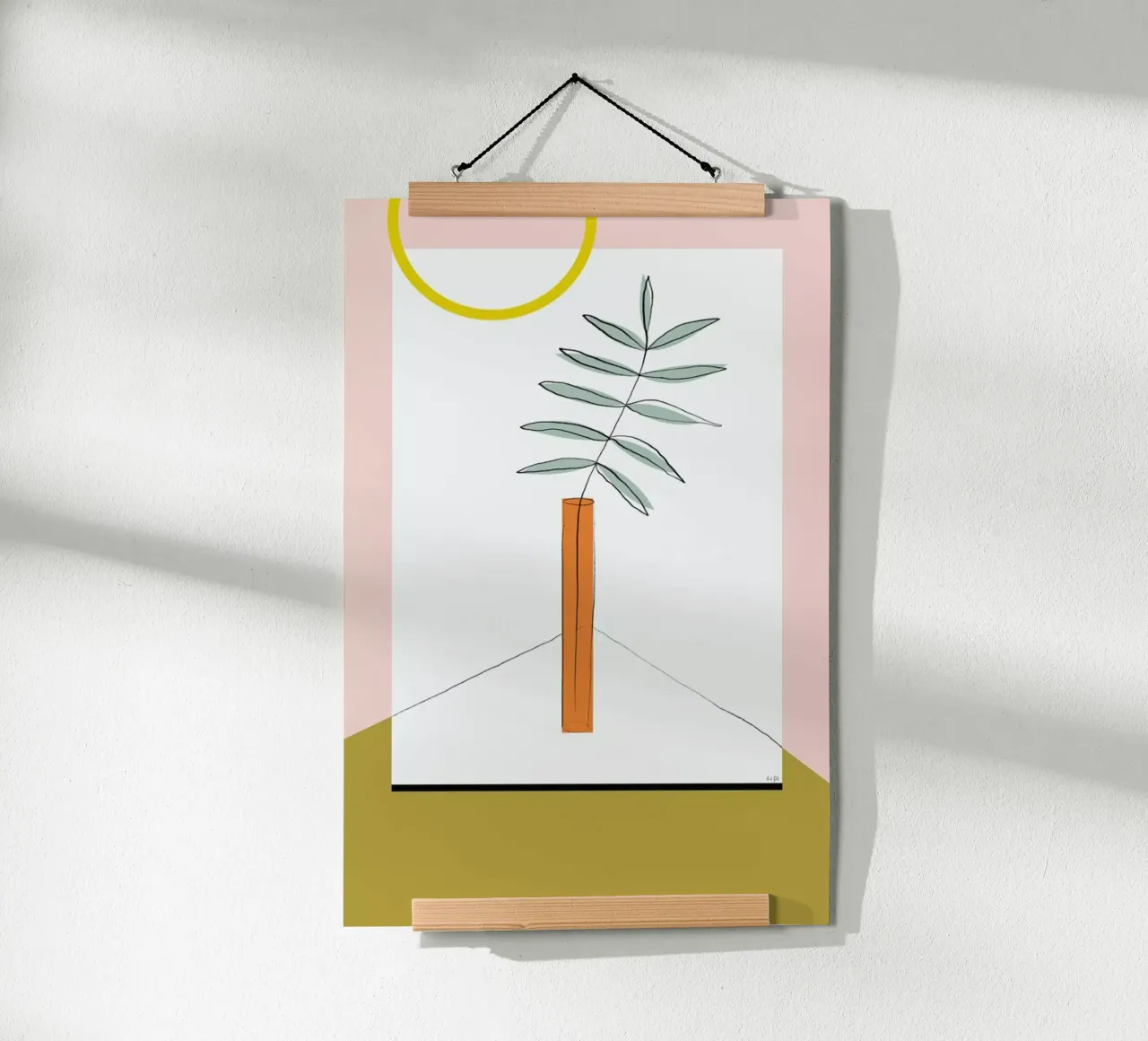 Flower poster con telaio in plastica da Linda Gobeta