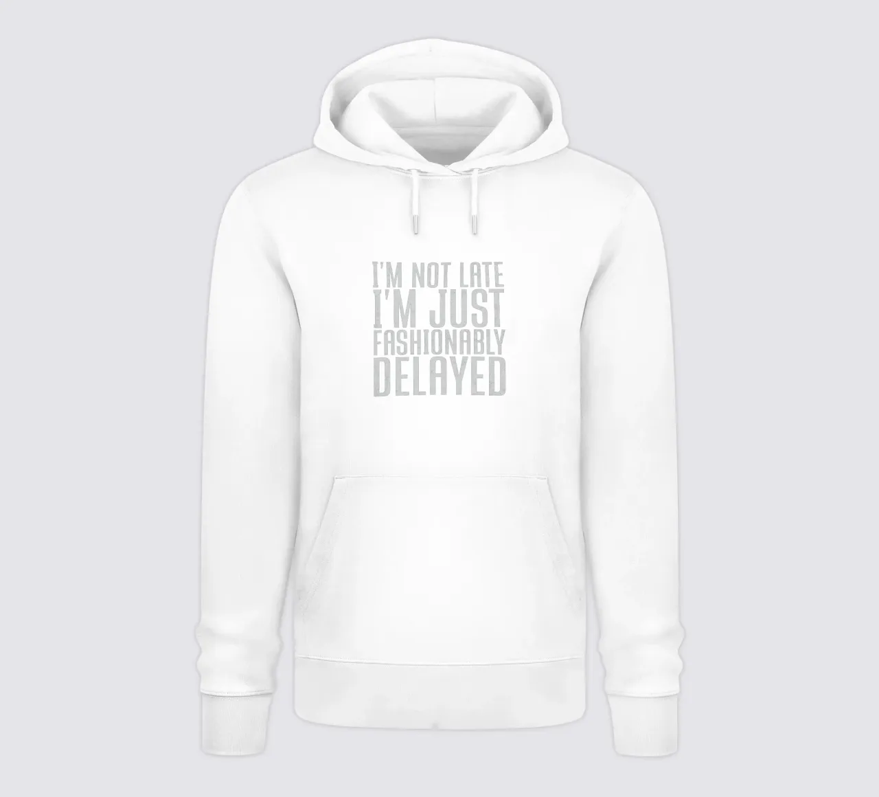 I'm not late, I'm just fashionably delayed felpa con cappuccio da edsonramosart