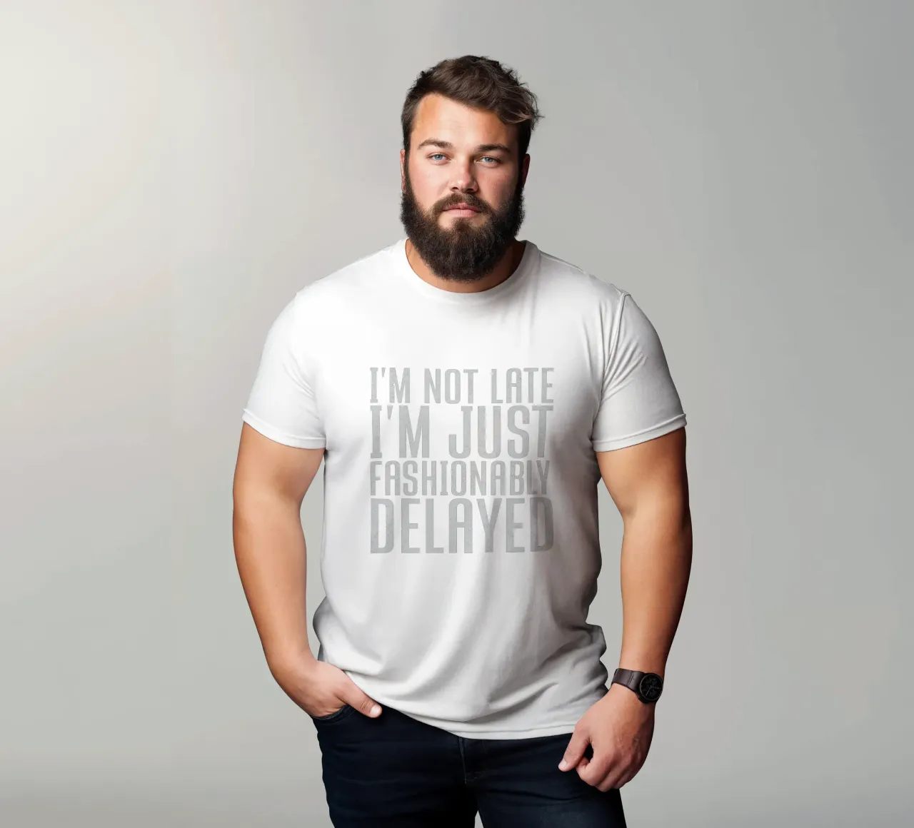 I'm not late, I'm just fashionably delayed t-shirt da edsonramosart