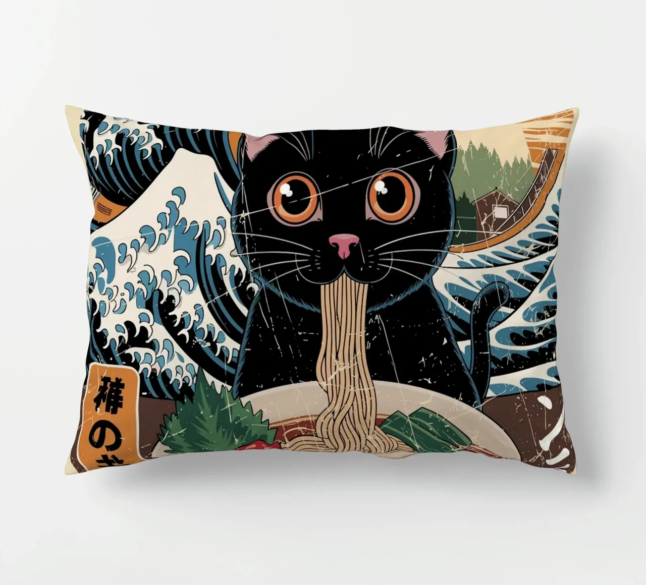 cat ufo japanese cuscino da ramosashop