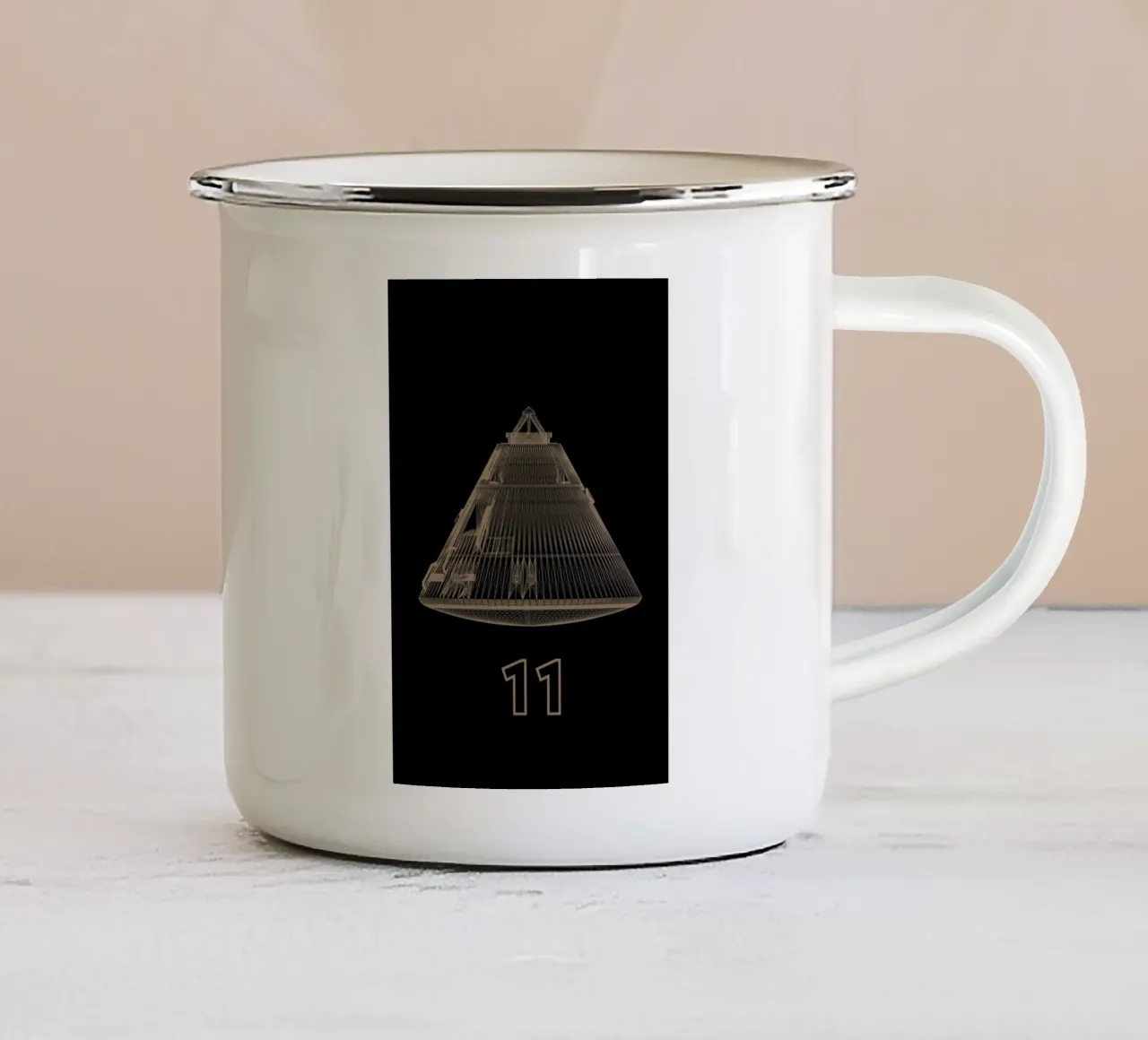 Apollo Midnight 3 tazza in smalto da Marc Schulthess