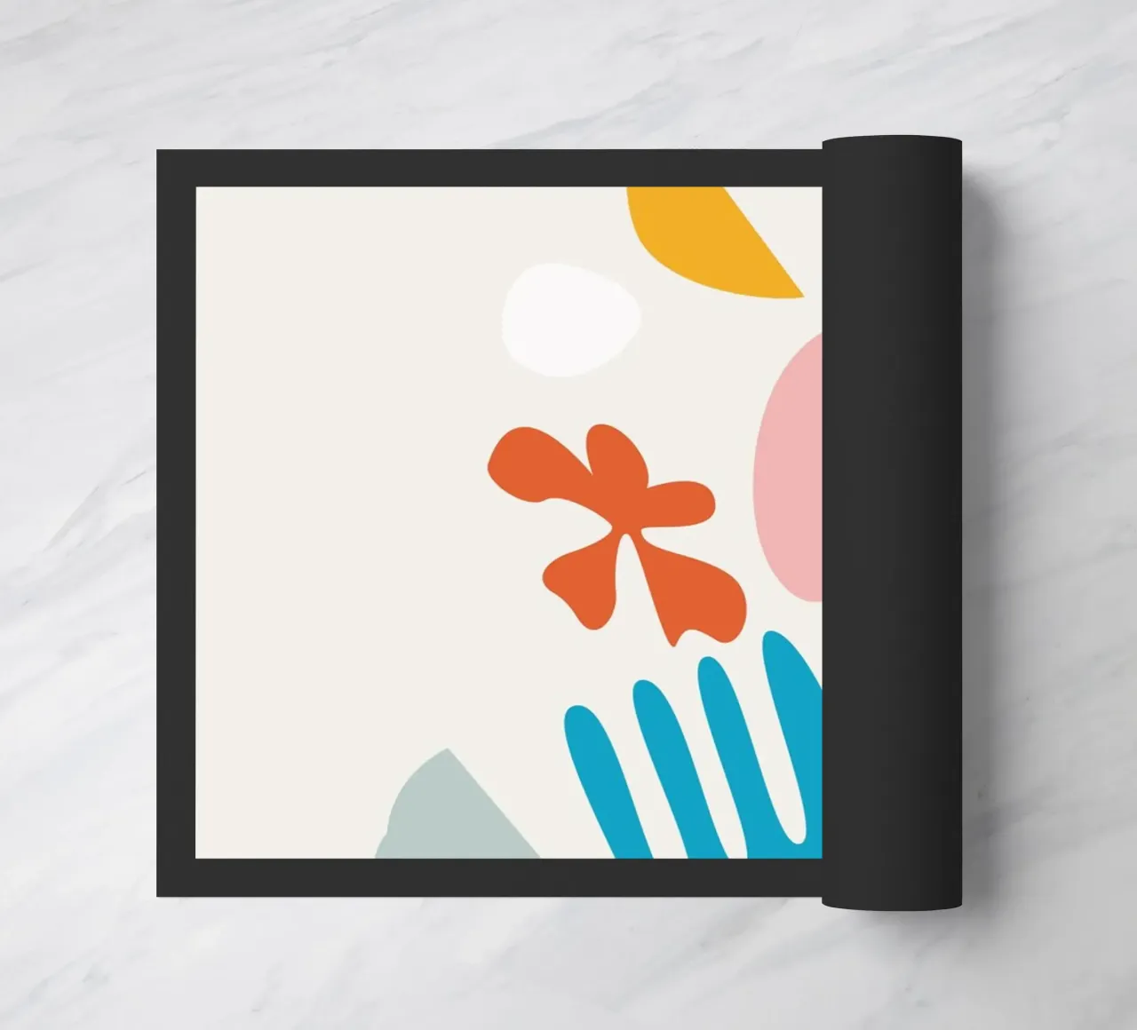 Blumenexplosion Fußmatte von Rose Beck Art