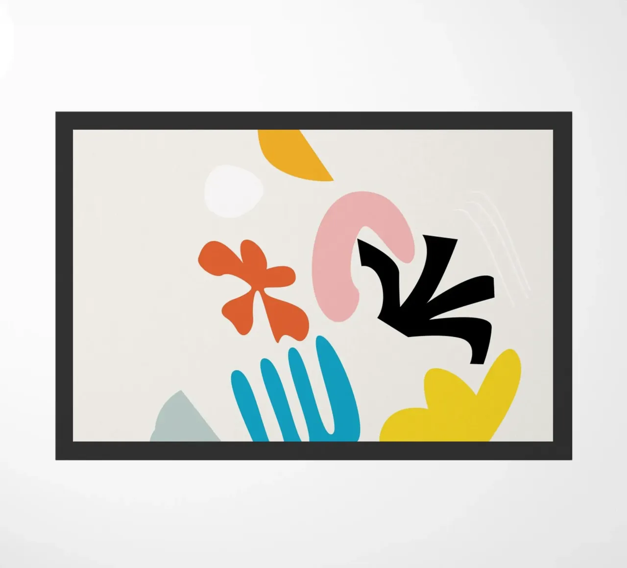 Blumenexplosion Fußmatte von Rose Beck Art