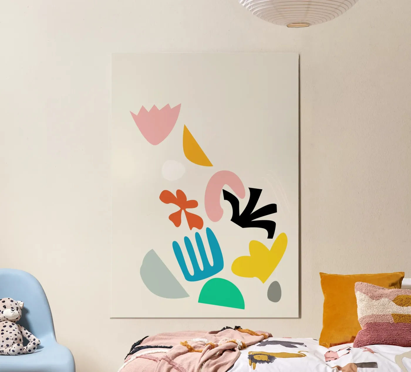 Explosion florale poster de Rose Beck Art