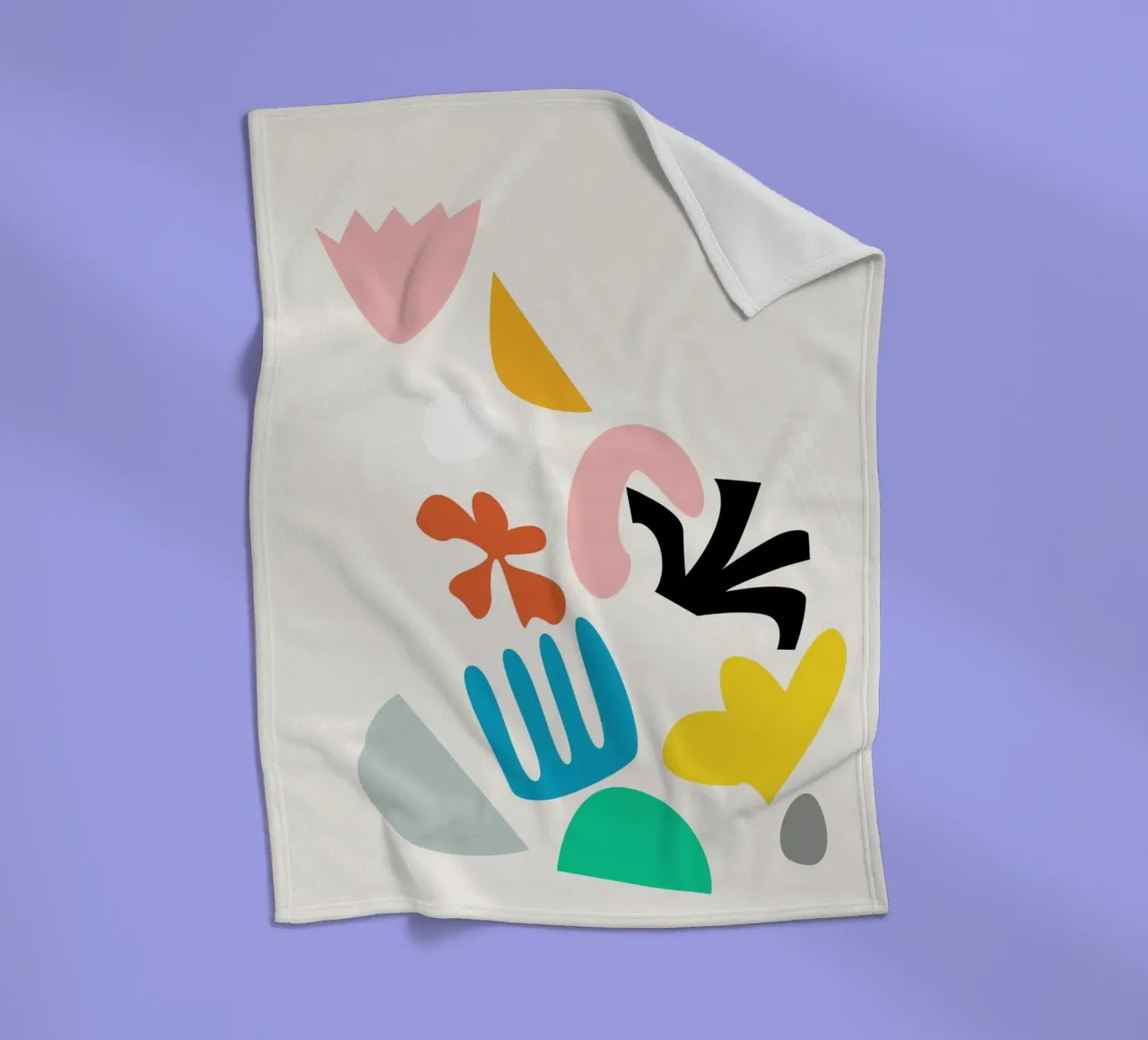 Blumenexplosion Fleecedecke von Rose Beck Art