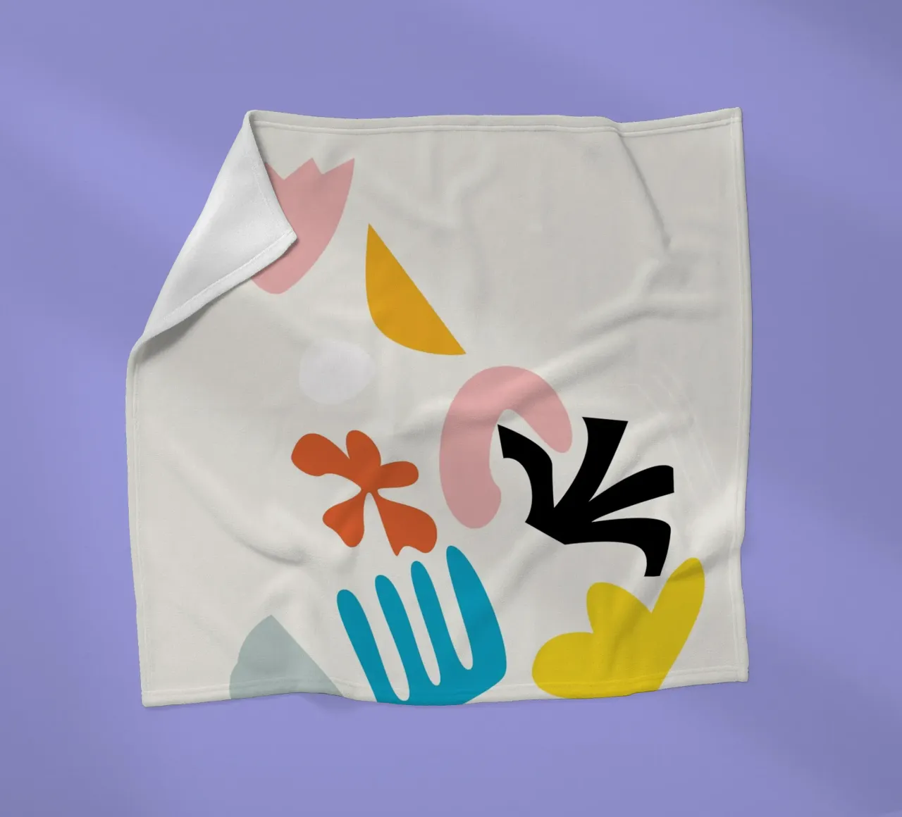 Blumenexplosion Fleecedecke von Rose Beck Art