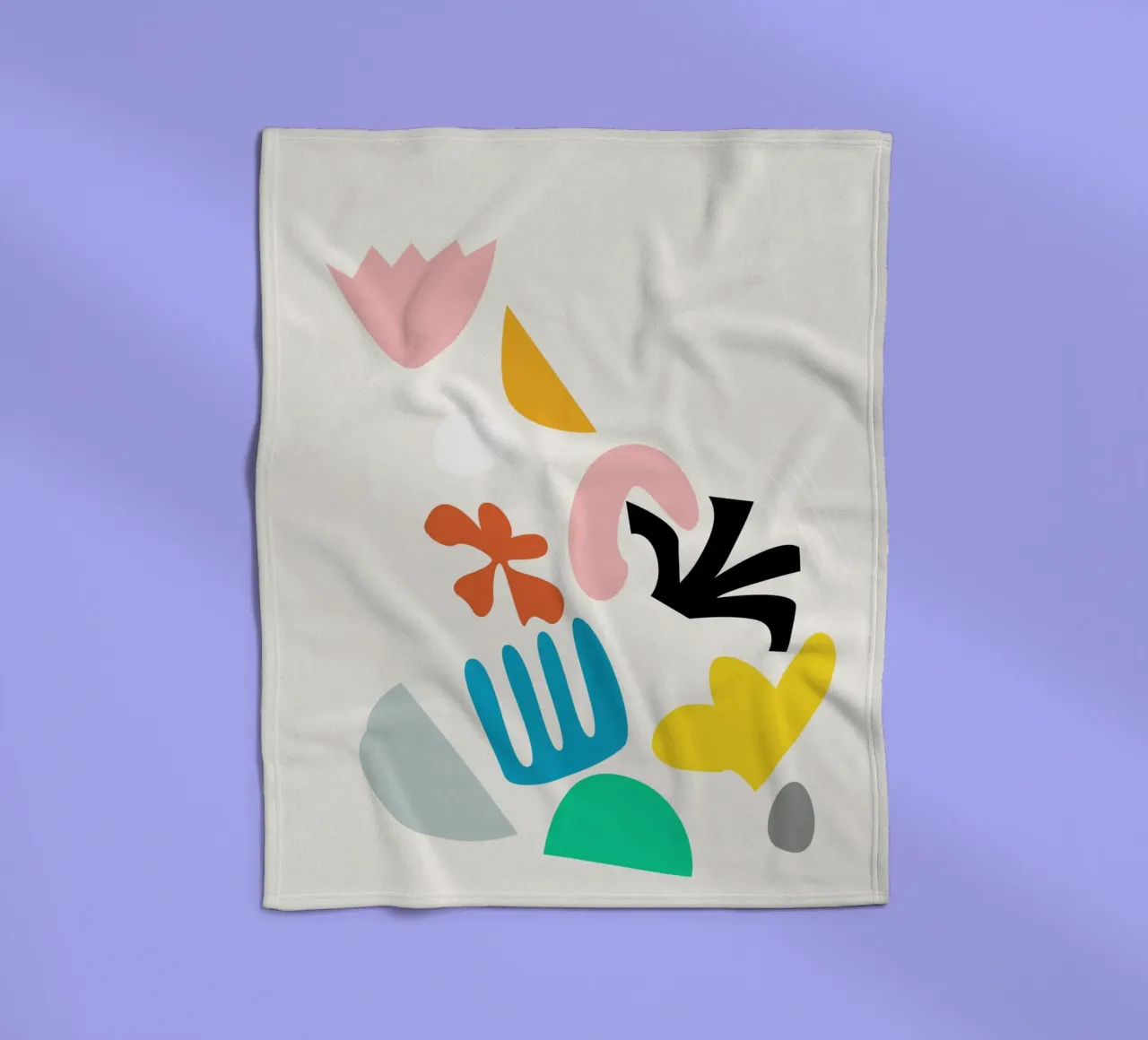 Blumenexplosion Fleecedecke von Rose Beck Art