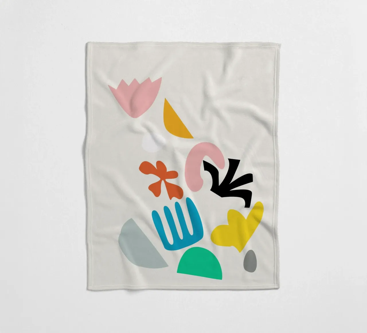 Blumenexplosion Fleecedecke von Rose Beck Art