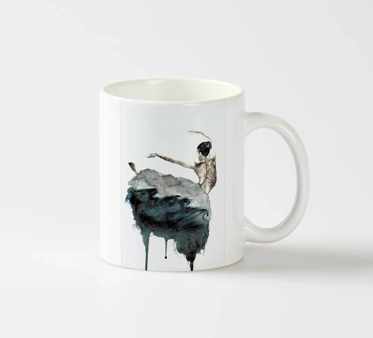 Ballerina tazza in ceramica da Larissa van der Laan