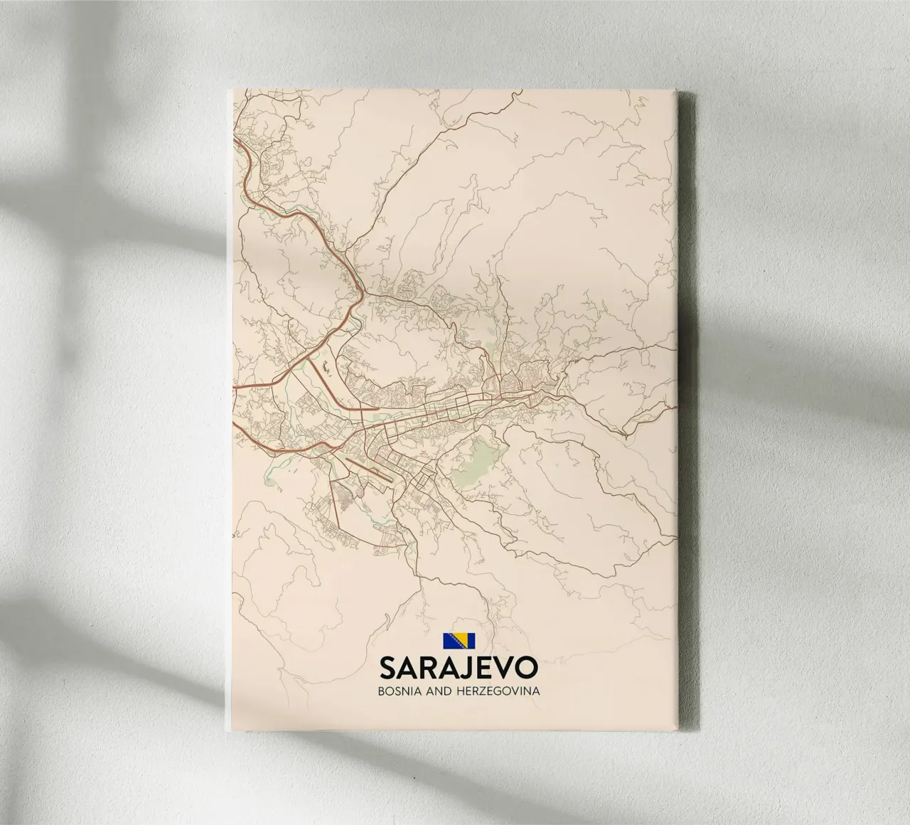 Sarajevo BA canvas by Jacob W MICKELSON