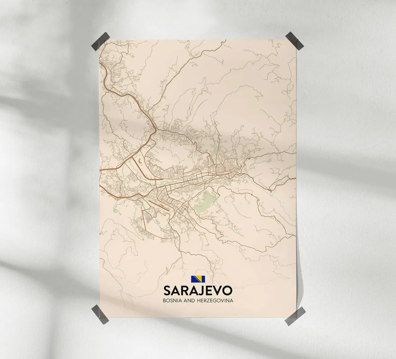 Sarajevo BA carta hahnemühle da Jacob W MICKELSON