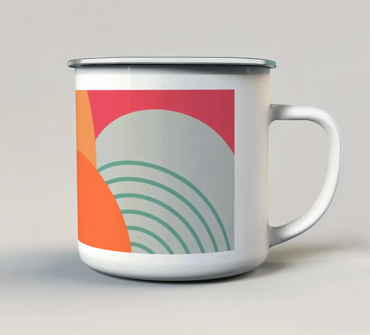 Colline tazza in smalto da Rose Beck Art