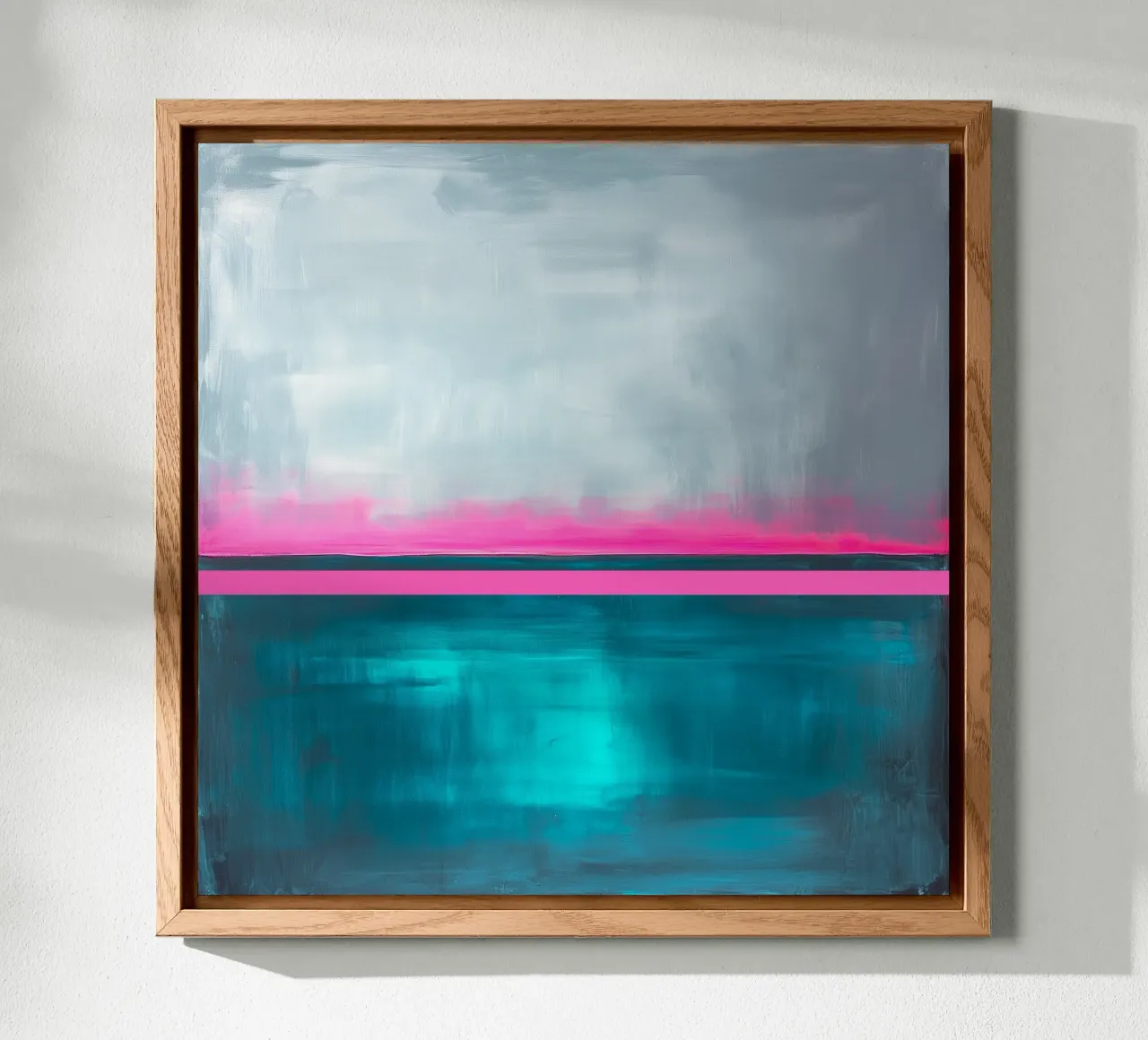 Pink horizon line alu-dibond by Little Things