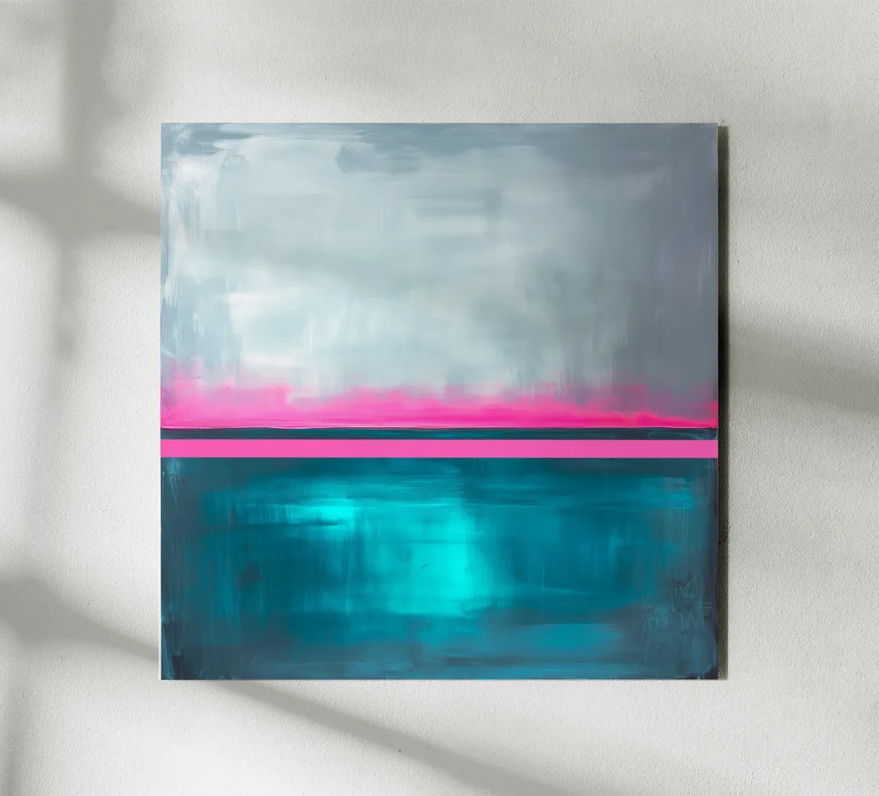 Pink horizon line alu-dibond by Little Things