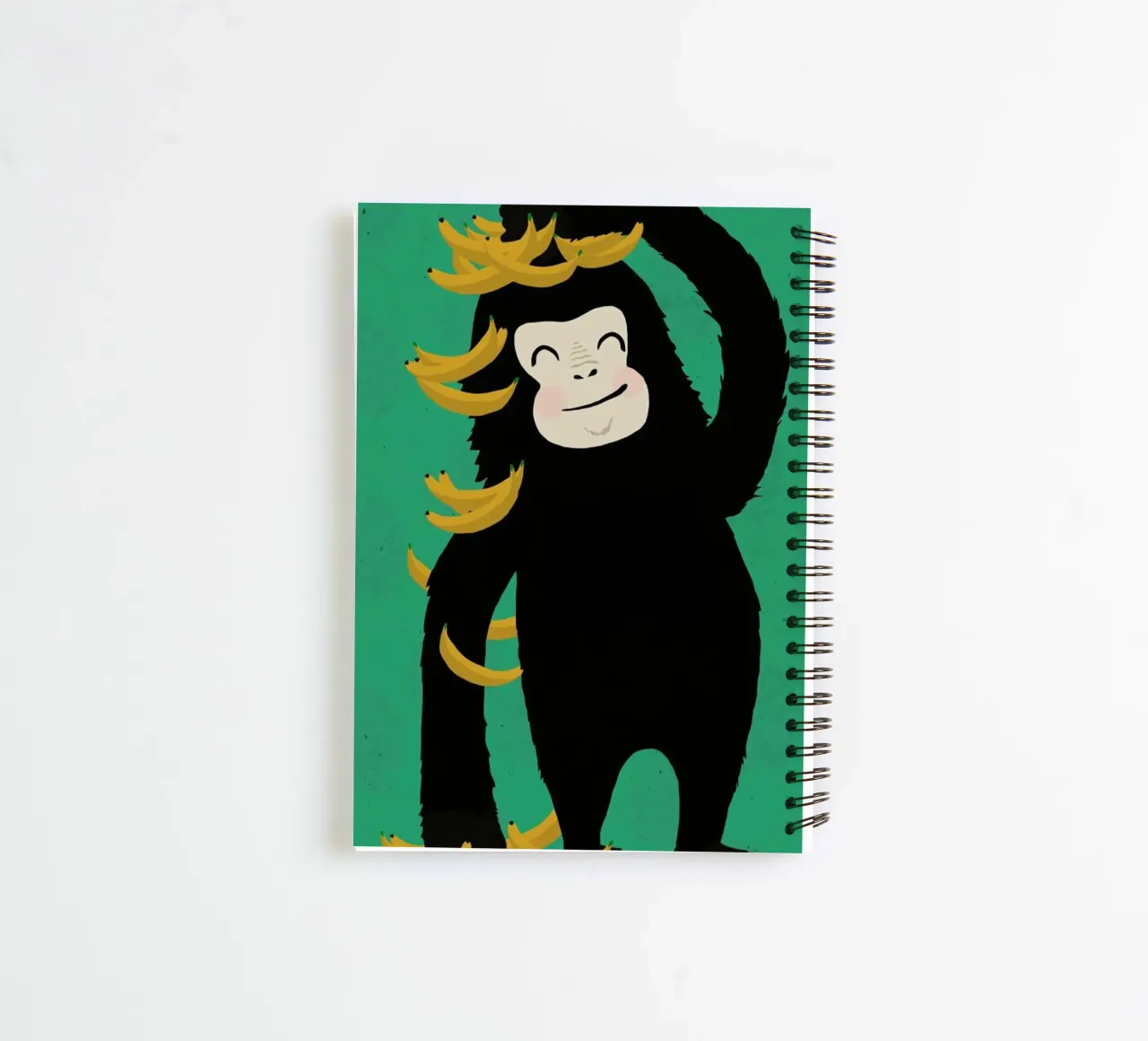 Gorilla Green carnet à spirale de treechild