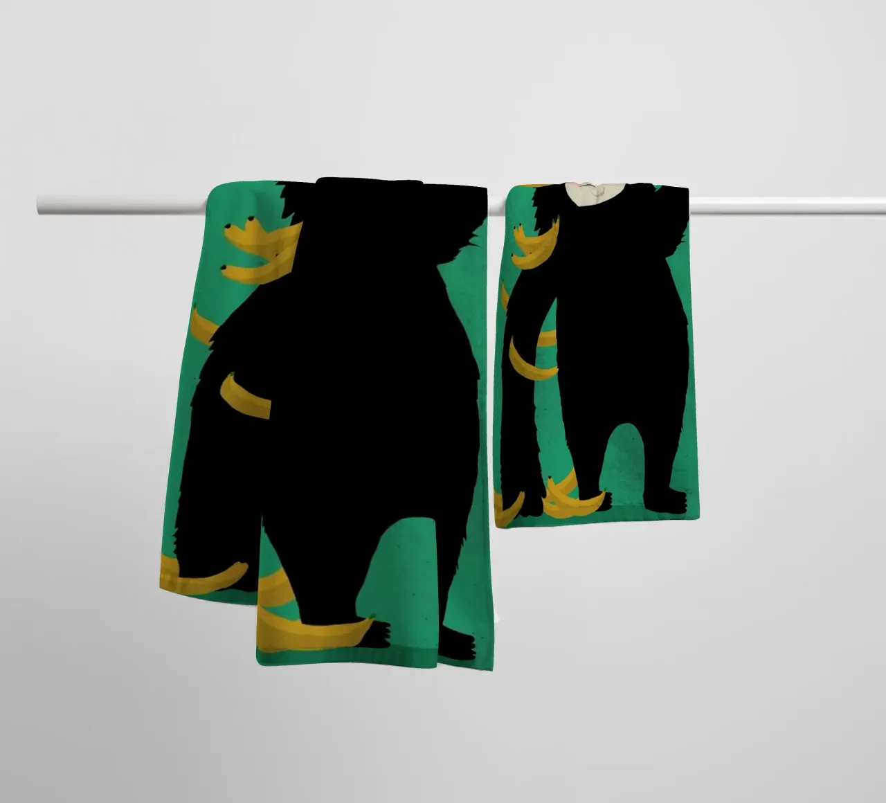 Gorilla Green asciugamano da bagno da treechild