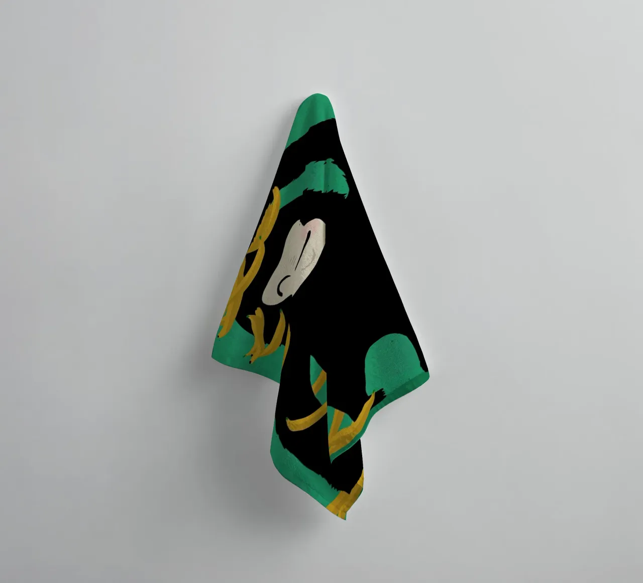 Gorilla Green asciugamano da bagno da treechild