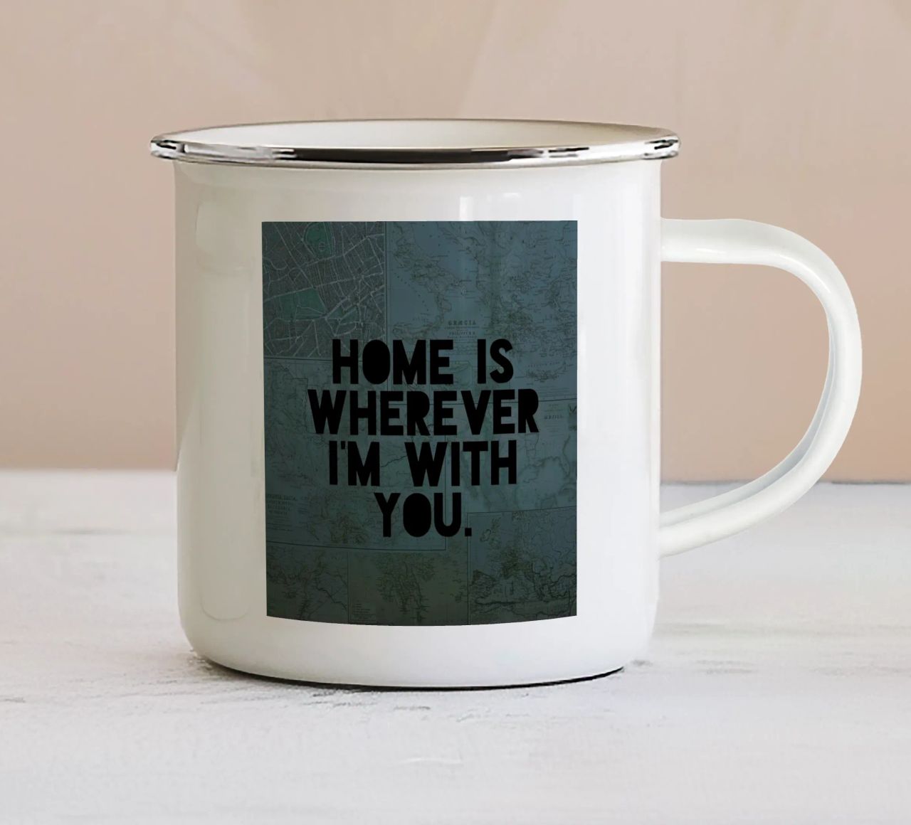 With You II tazza in smalto da Leah Flores