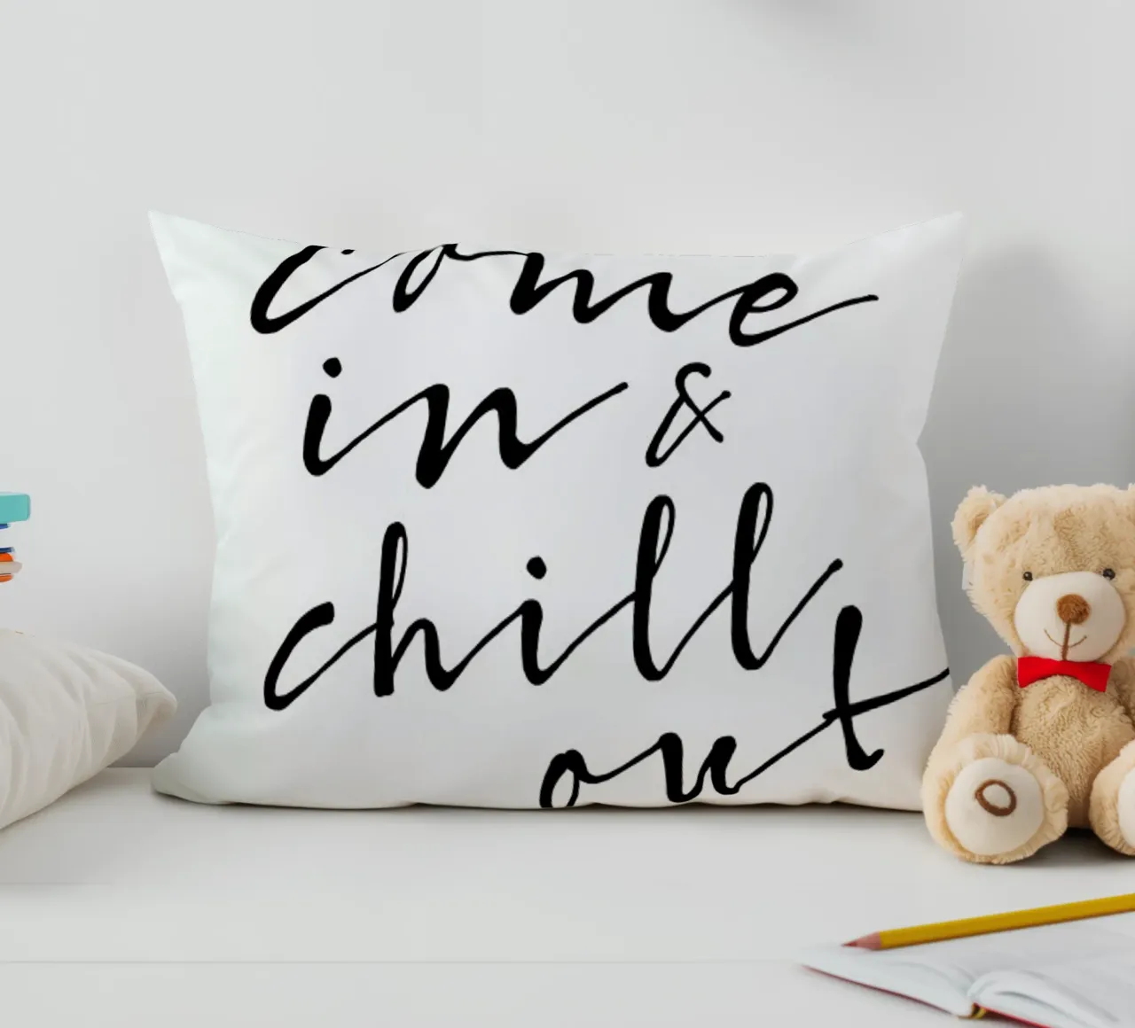 Chill Out decorative cushion by Amy & Kurt