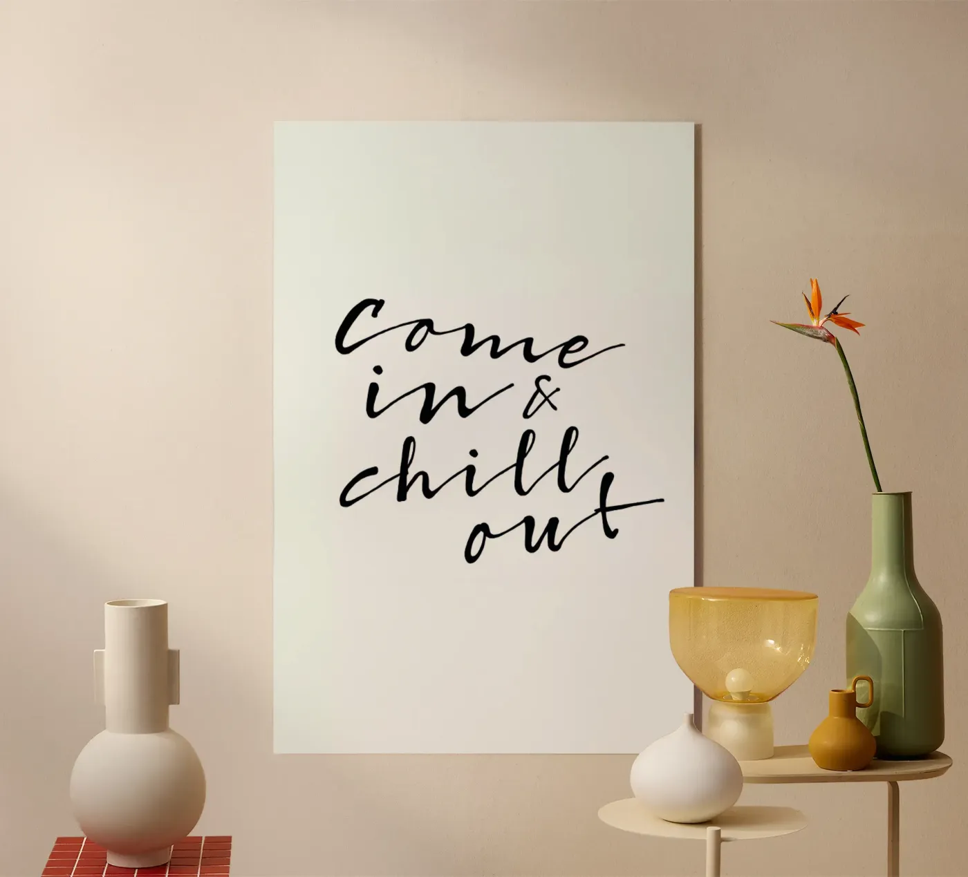 Chill Out acrylic glass by Amy & Kurt