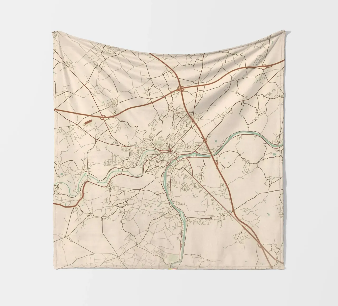 Namur BE fleece blanket by Jacob W MICKELSON