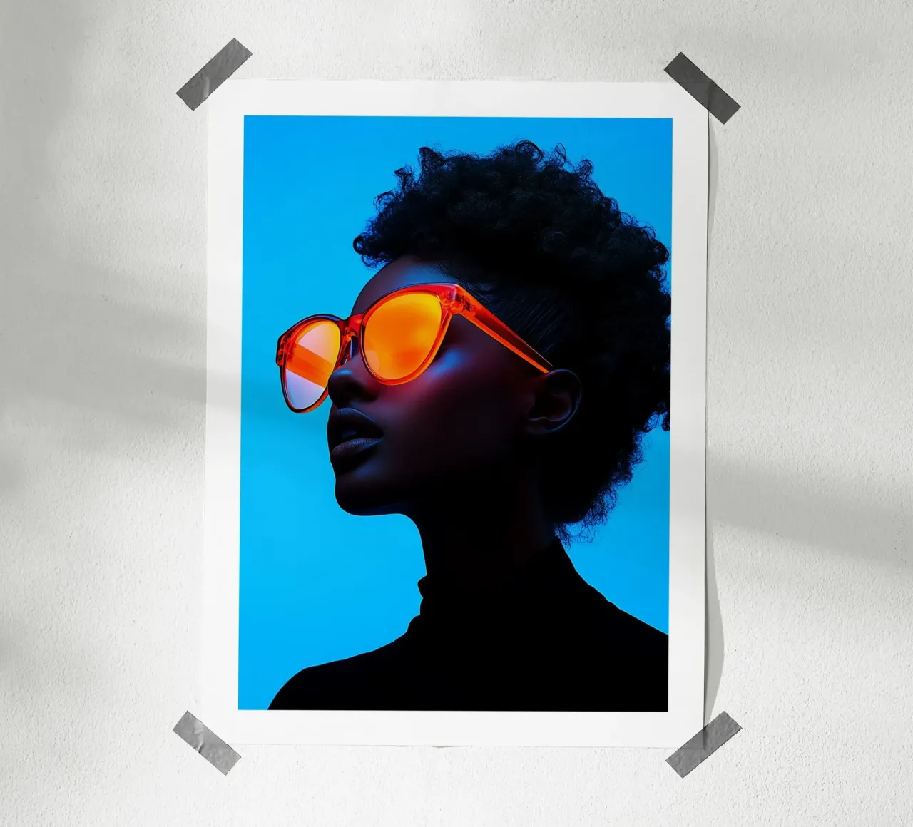 Bagliore al neon carta hahnemühle da Glitch & Glam